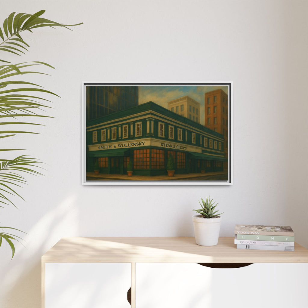 Smith and Wollensky — Restaurant Print | Matte Canvas + Wooden Frame