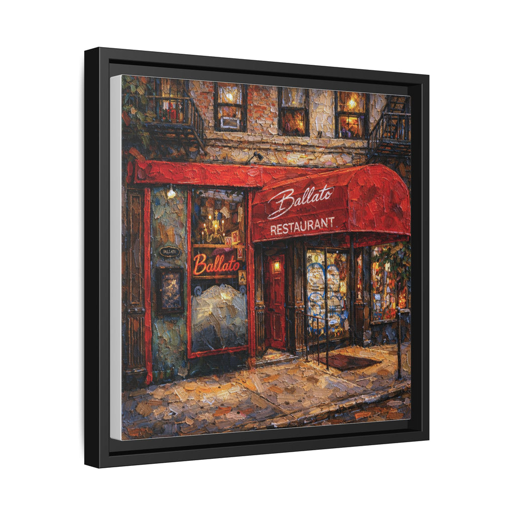 Emilio's Ballato — Restaurant Print | Matte Canvas + Wooden Frame