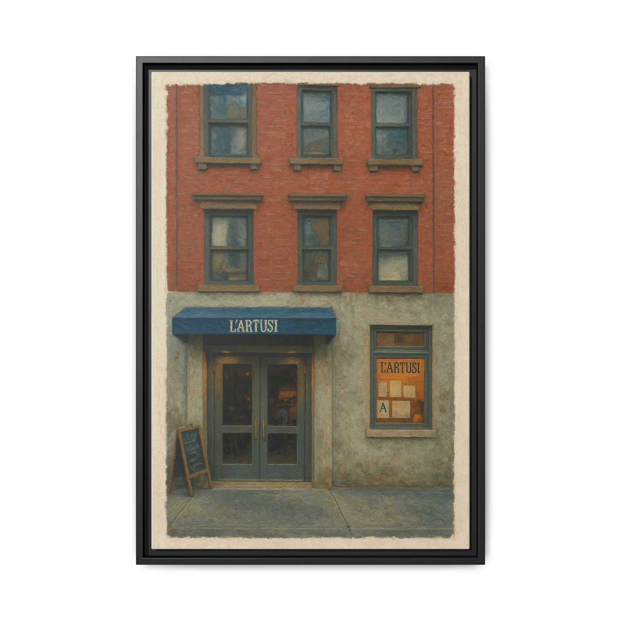 L'Artusi — Restaurant Print | Matte Canvas + Wooden Frame