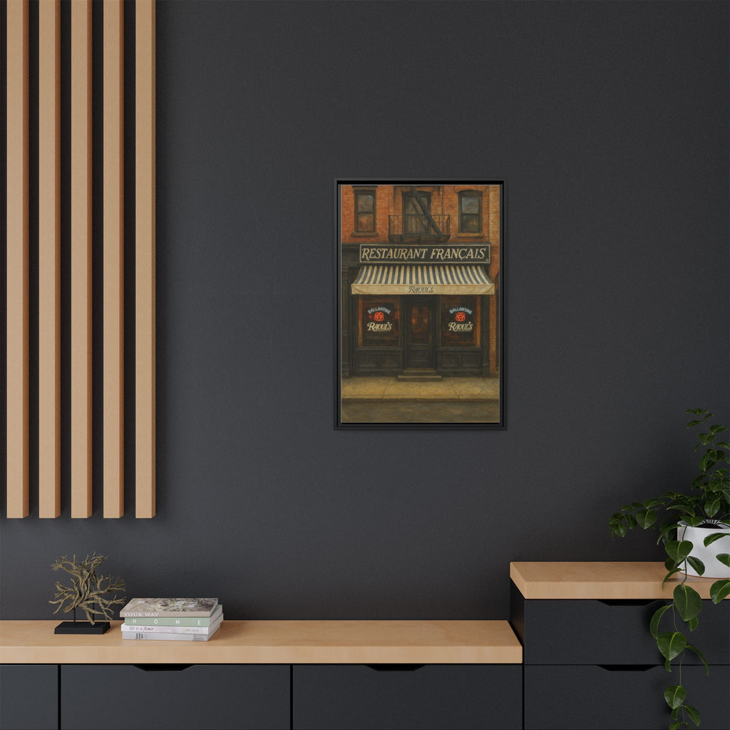 Raoul's Restaurant — Restaurant Print | Matte Canvas + Wooden Frame
