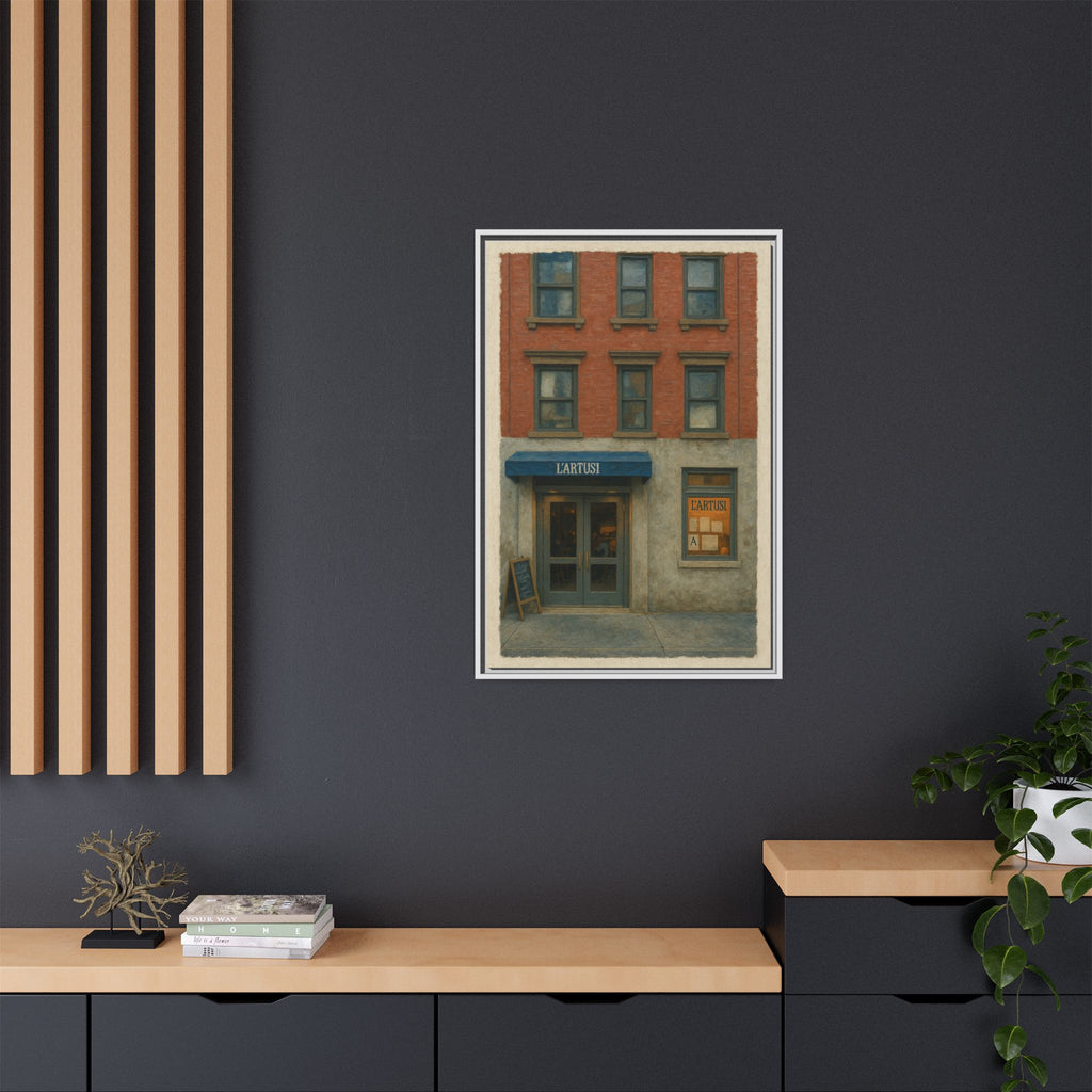 L'Artusi — Restaurant Print | Matte Canvas + Wooden Frame