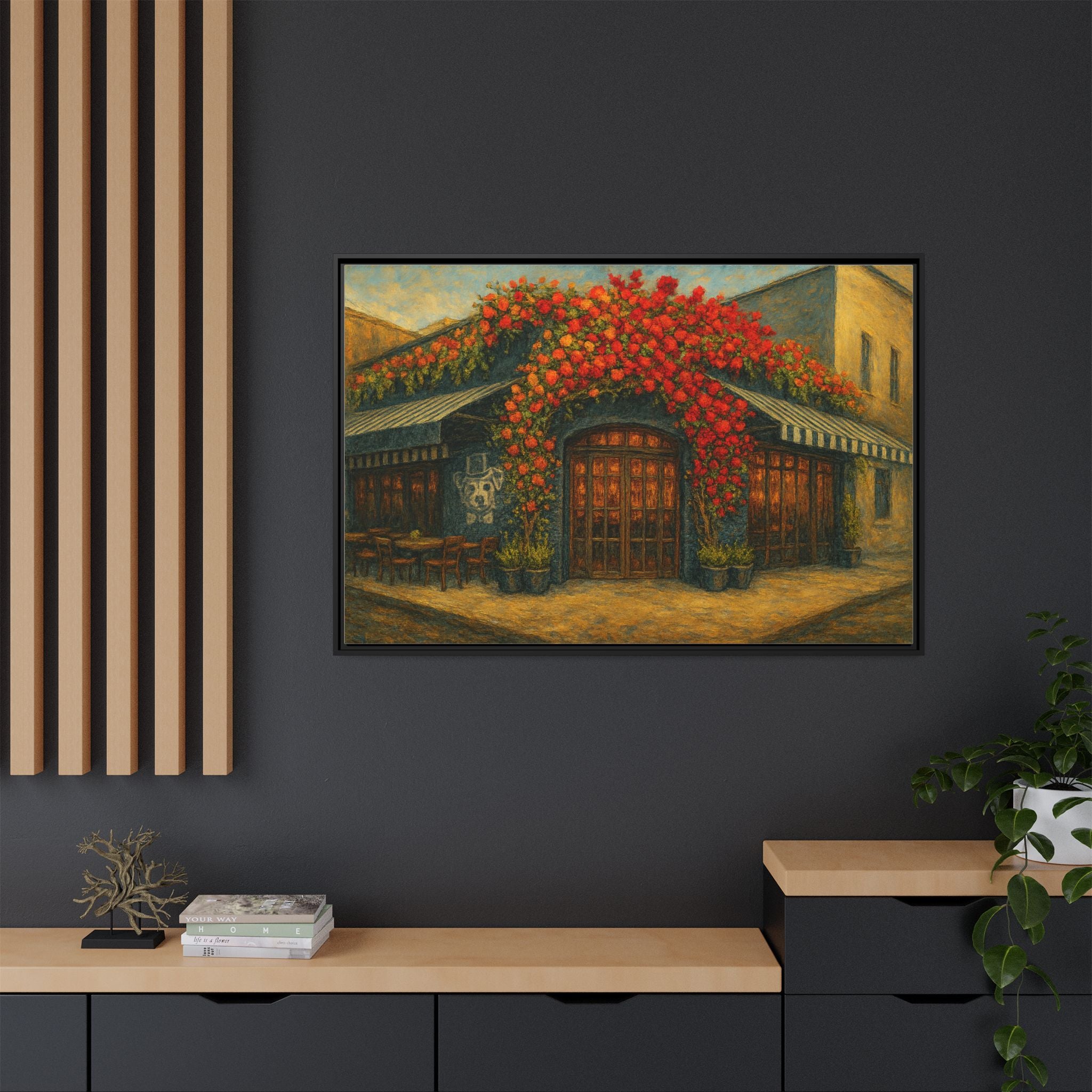 LouLou foodie gift restaurant art Manhattan framed print