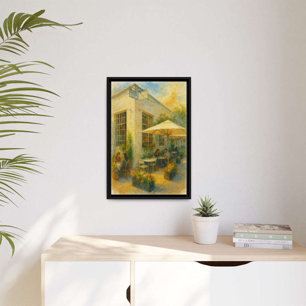 Lilia — Restaurant Print | Matte Canvas + Wooden Frame
