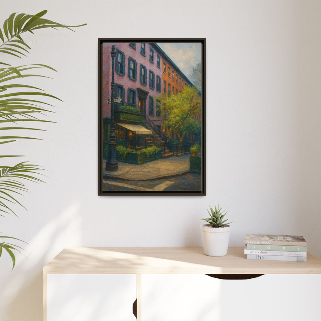 The Waverly Inn — Restaurant Print | Matte Canvas + Wooden Frame