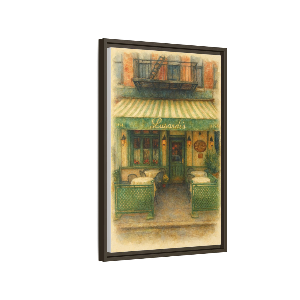Lusardi's — Restaurant Print | Matte Canvas + Wooden Frame