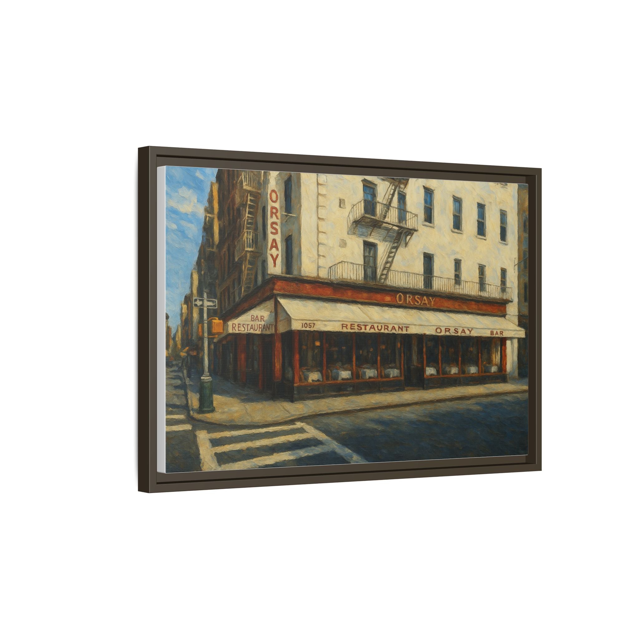 Orsay — Restaurant Print | Matte Canvas + Wooden Frame