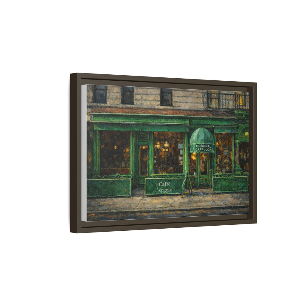 Caffe Reggio — Restaurant Print | Matte Canvas + Wooden Frame
