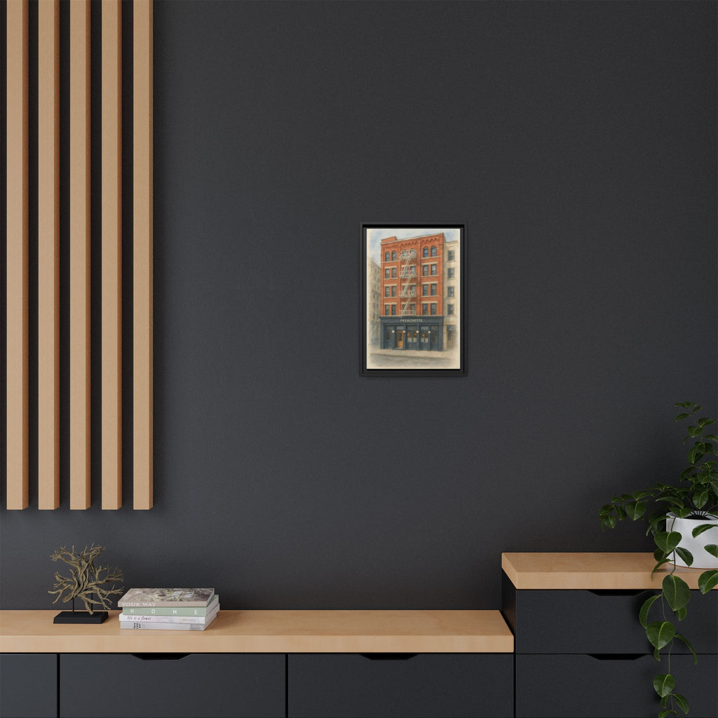 Frenchette Restaurant — Restaurant Print | Matte Canvas + Wooden Frame