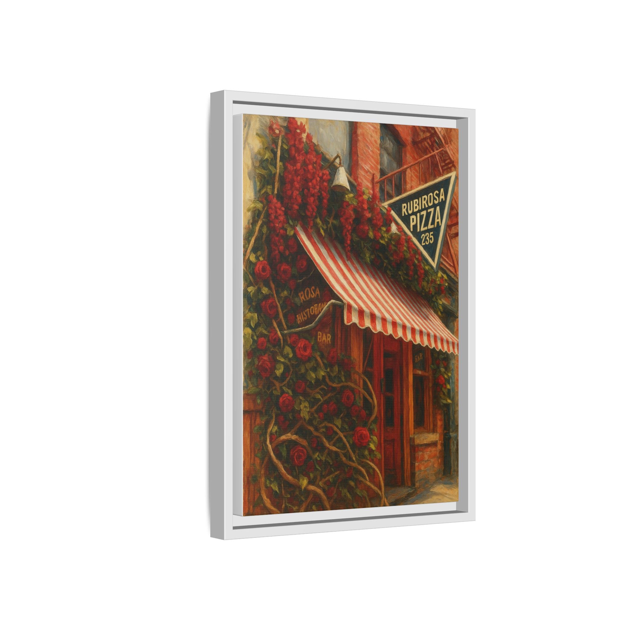 Rubirosa — Restaurant Print | Matte Canvas + Wooden Frame