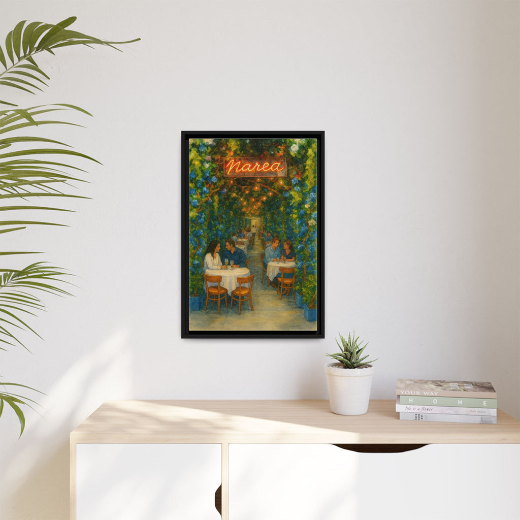 Marea — Restaurant Print | Matte Canvas + Wooden Frame