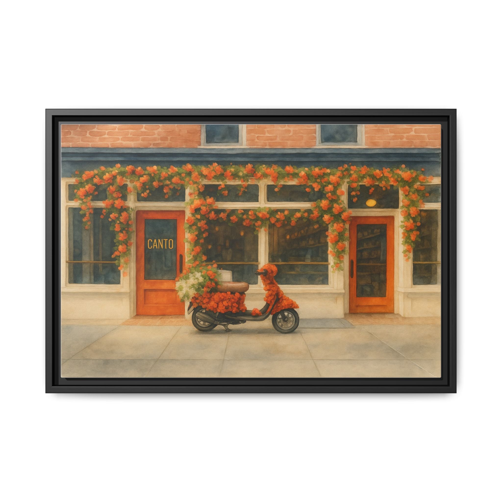 Canto West Village — Restaurant Print | Matte Canvas + Wooden Frame