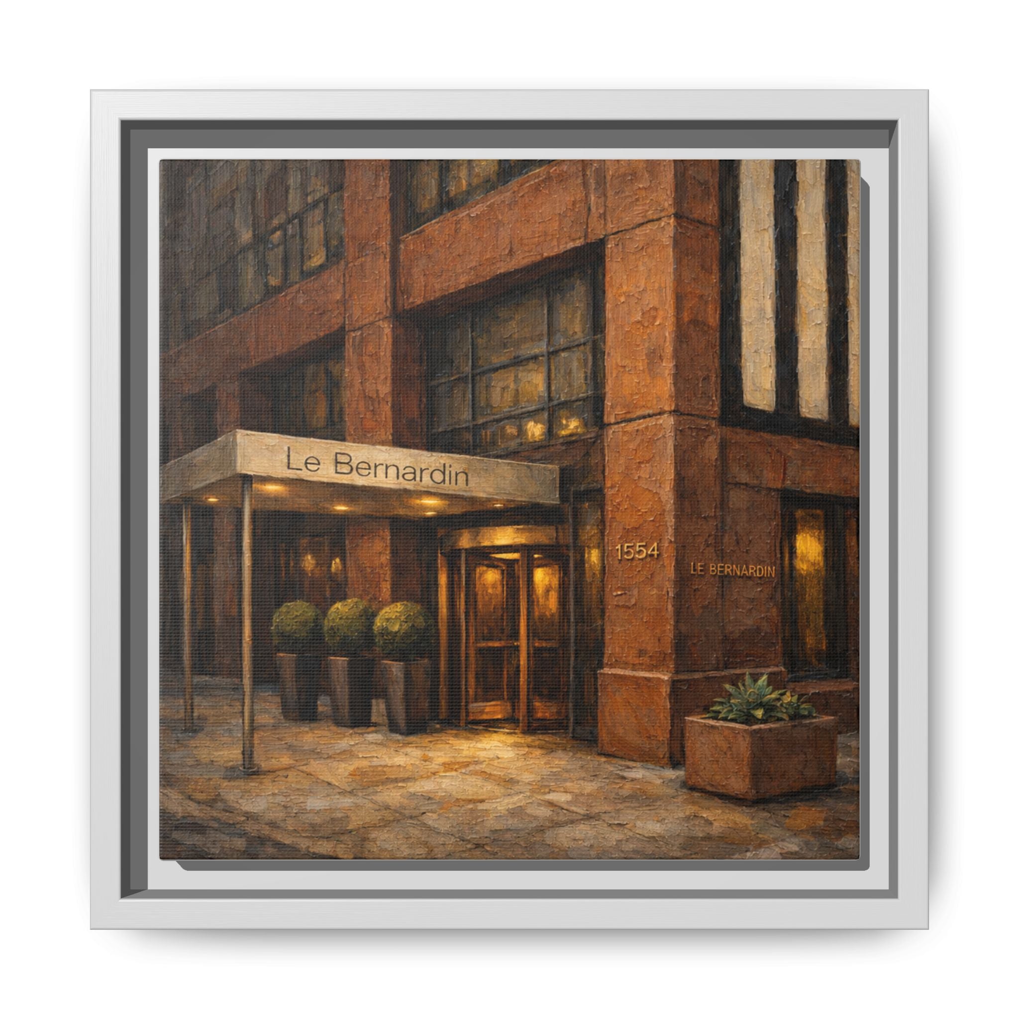 Le Bernardin — Restaurant Print | Matte Canvas + Wooden Frame