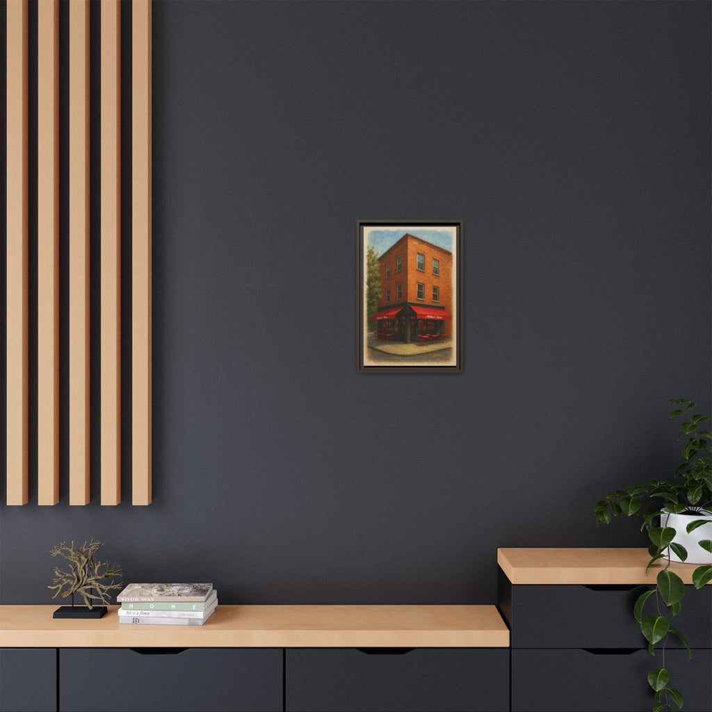 Arthur and Sons — Restaurant Print | Matte Canvas + Wooden Frame