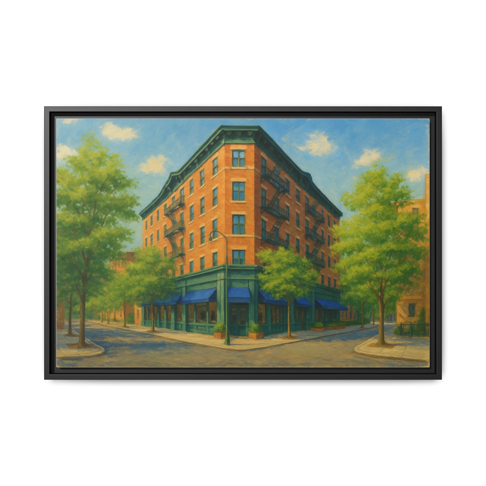 The Mary Lane — Restaurant Print | Matte Canvas + Wooden Frame