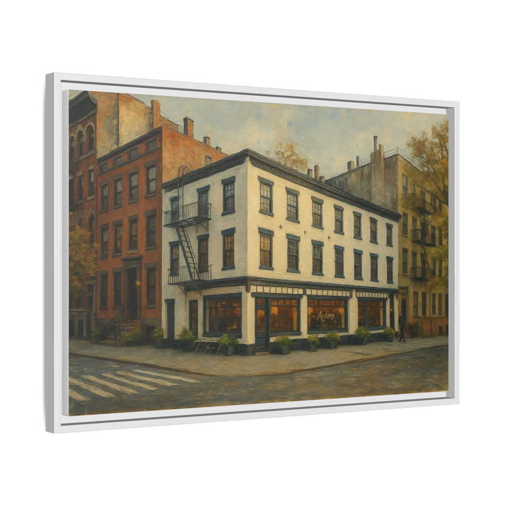 Anton's — Restaurant Print | Matte Canvas + Wooden Frame