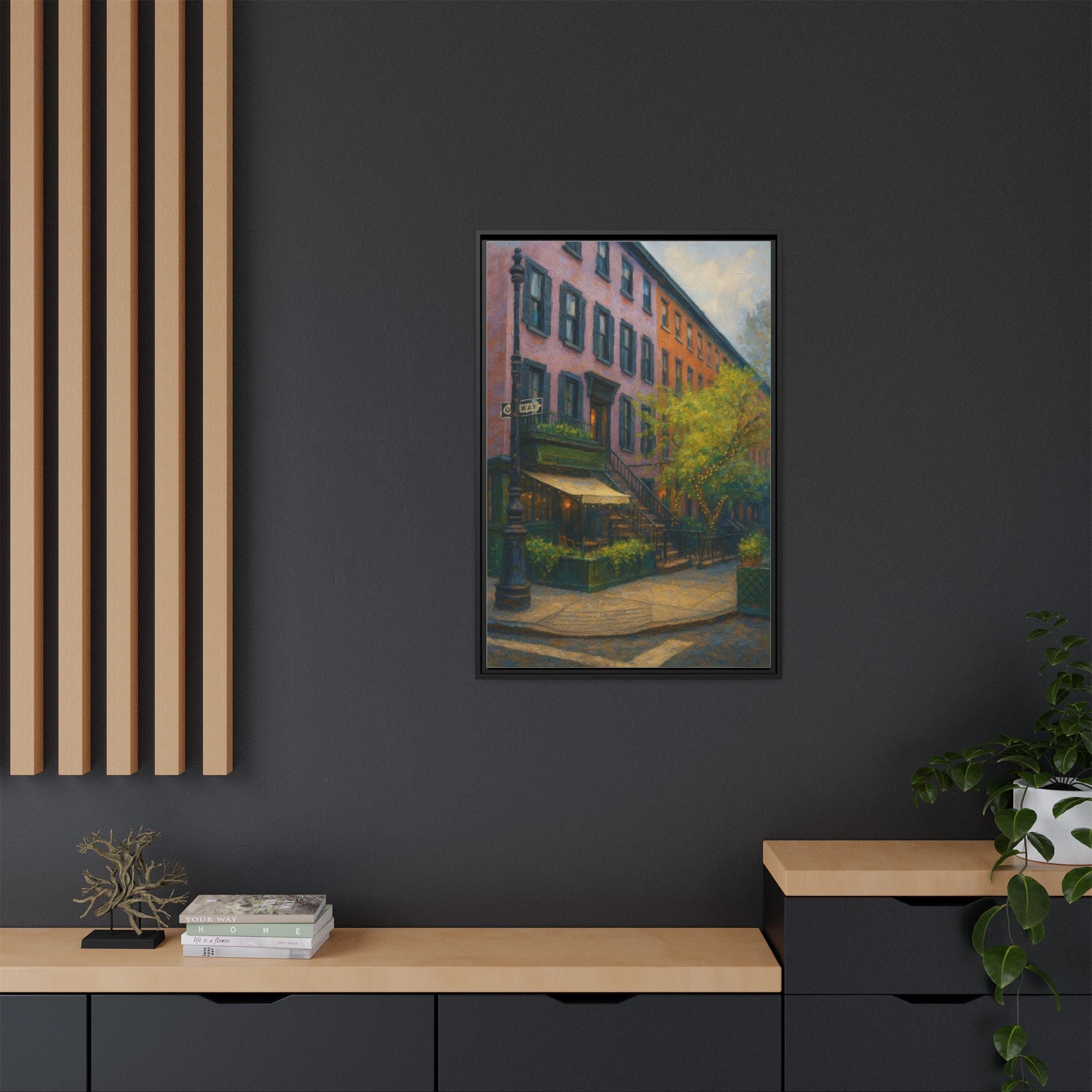 The Waverly Inn — Restaurant Print | Matte Canvas + Wooden Frame