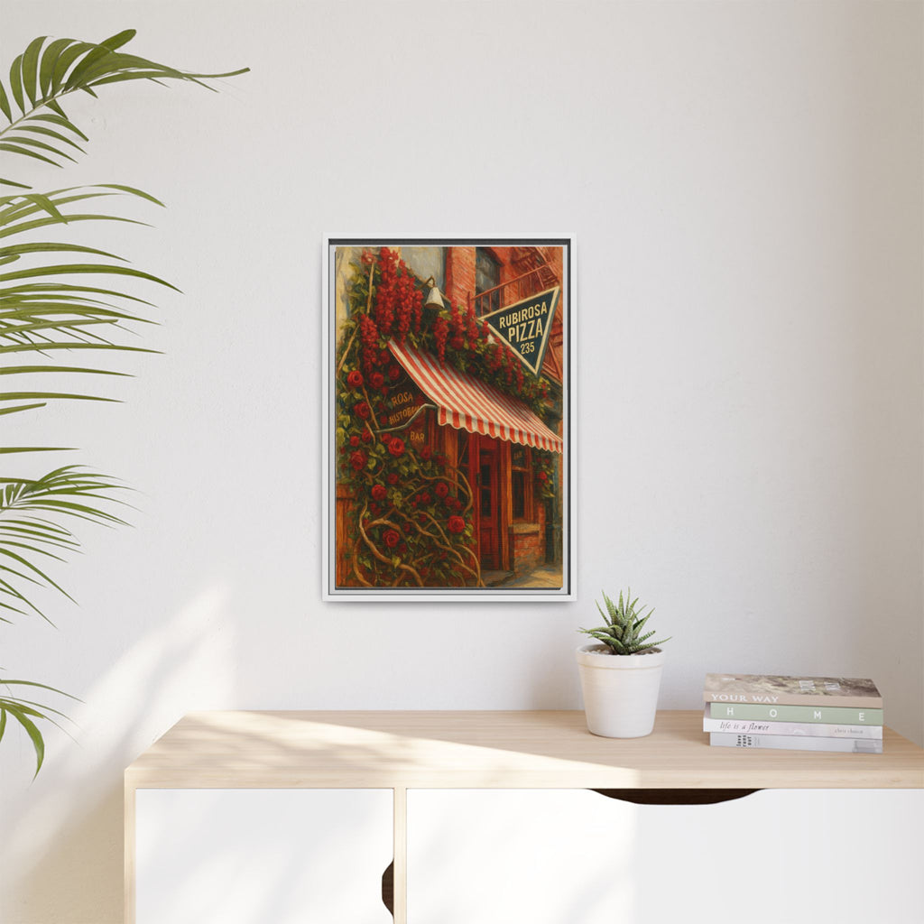 Rubirosa — Restaurant Print | Matte Canvas + Wooden Frame