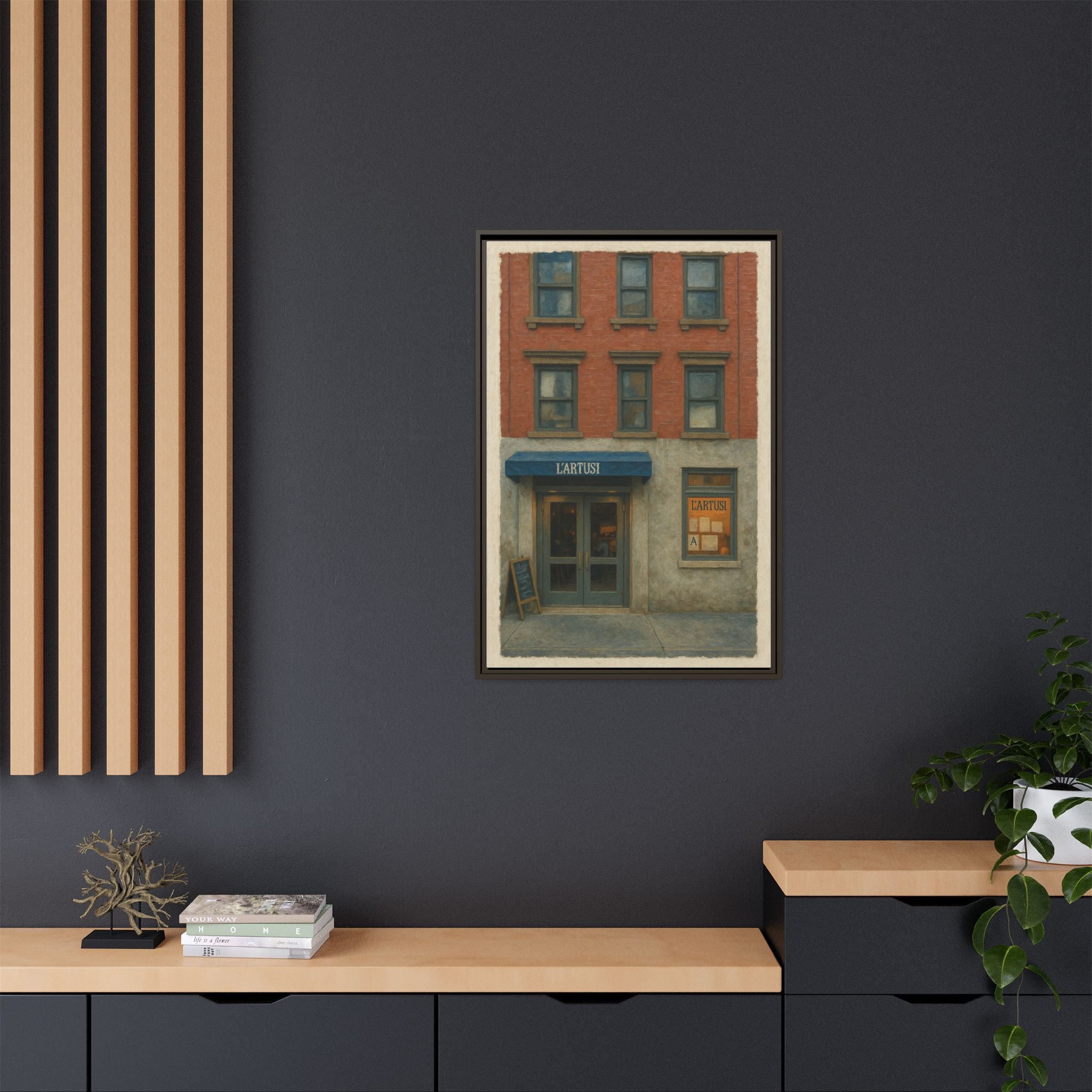 L'Artusi — Restaurant Print | Matte Canvas + Wooden Frame