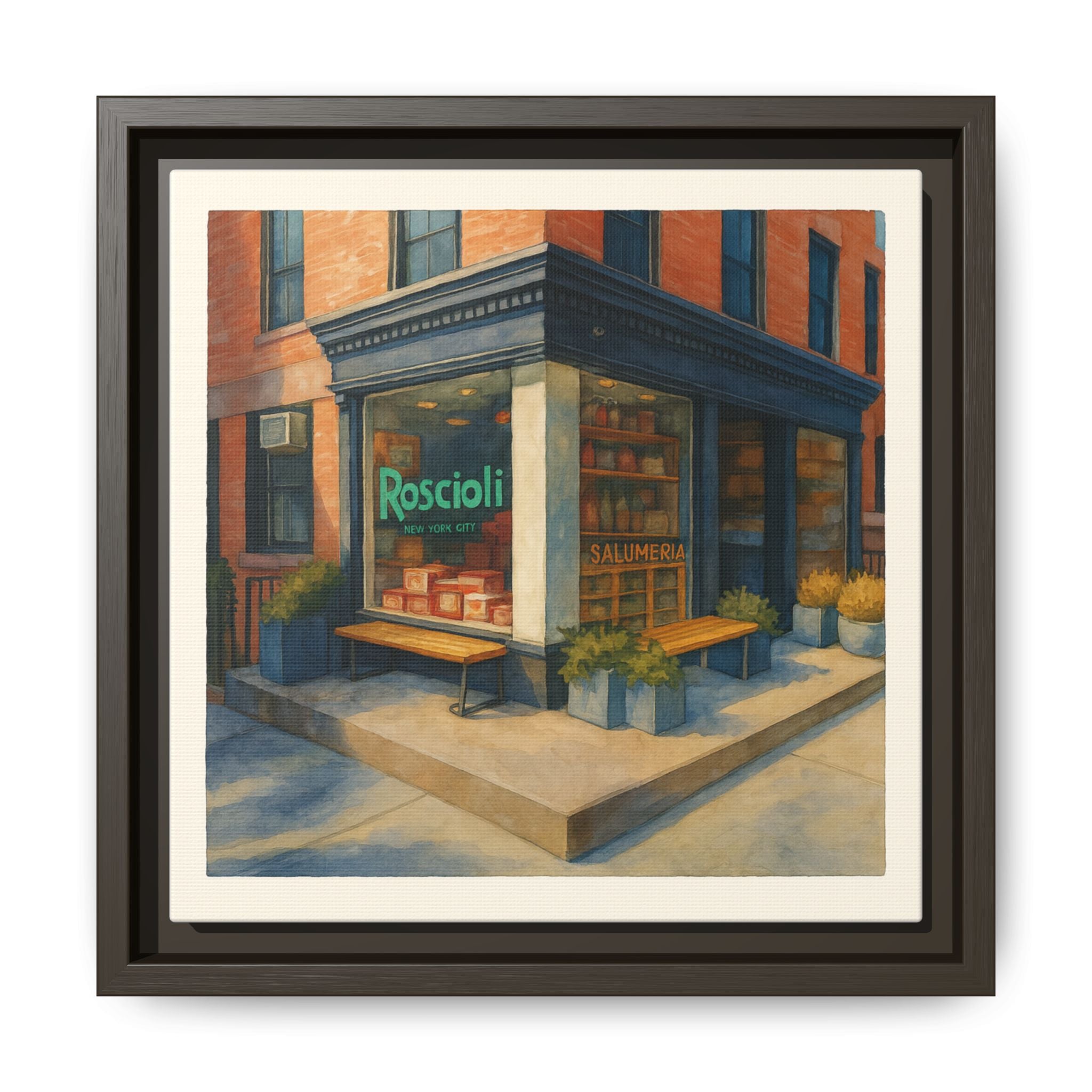 Roscioli Restaurant — Restaurant Print | Matte Canvas + Wooden Frame