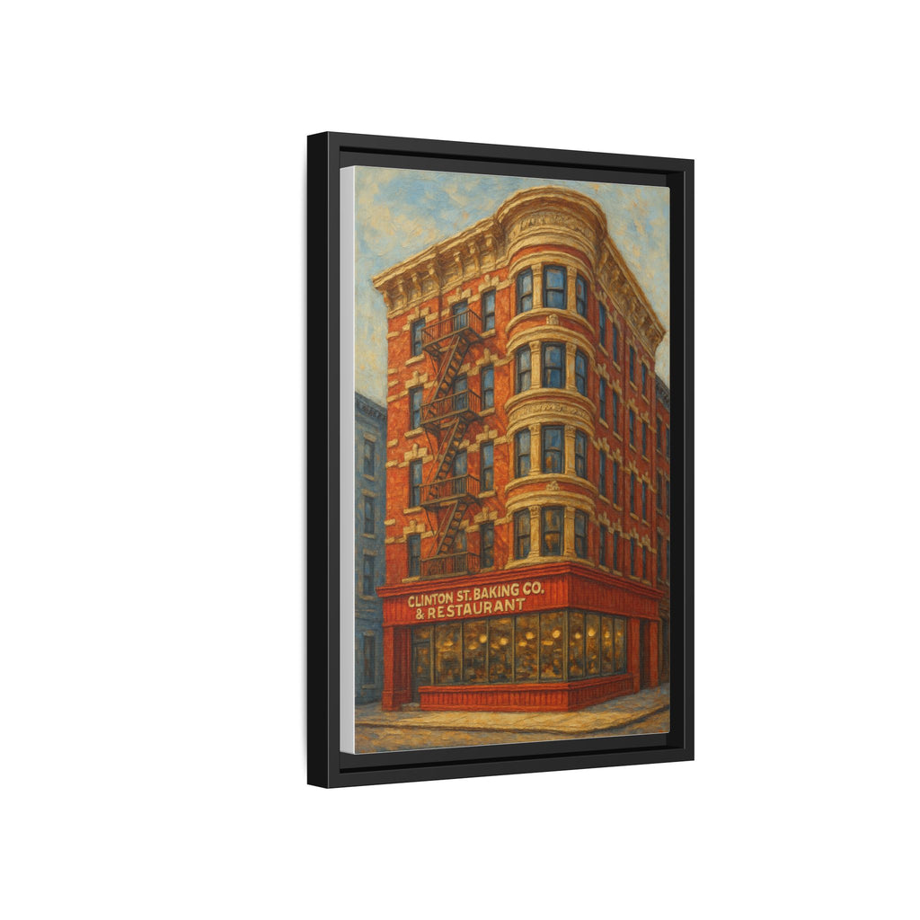 Clinton St. Baking Company — Restaurant Print | Matte Canvas + Wooden Frame
