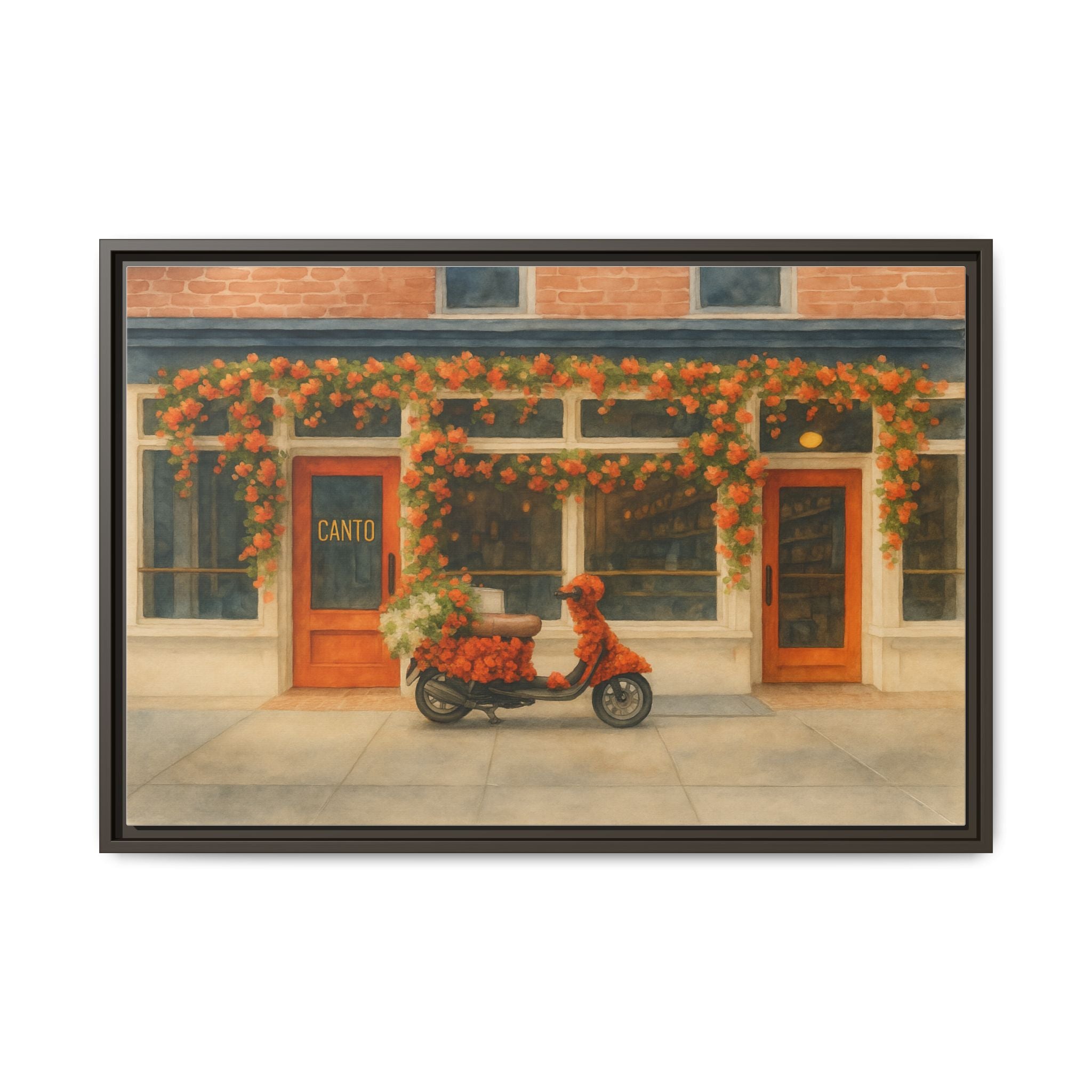 Canto West Village — Restaurant Print | Matte Canvas + Wooden Frame