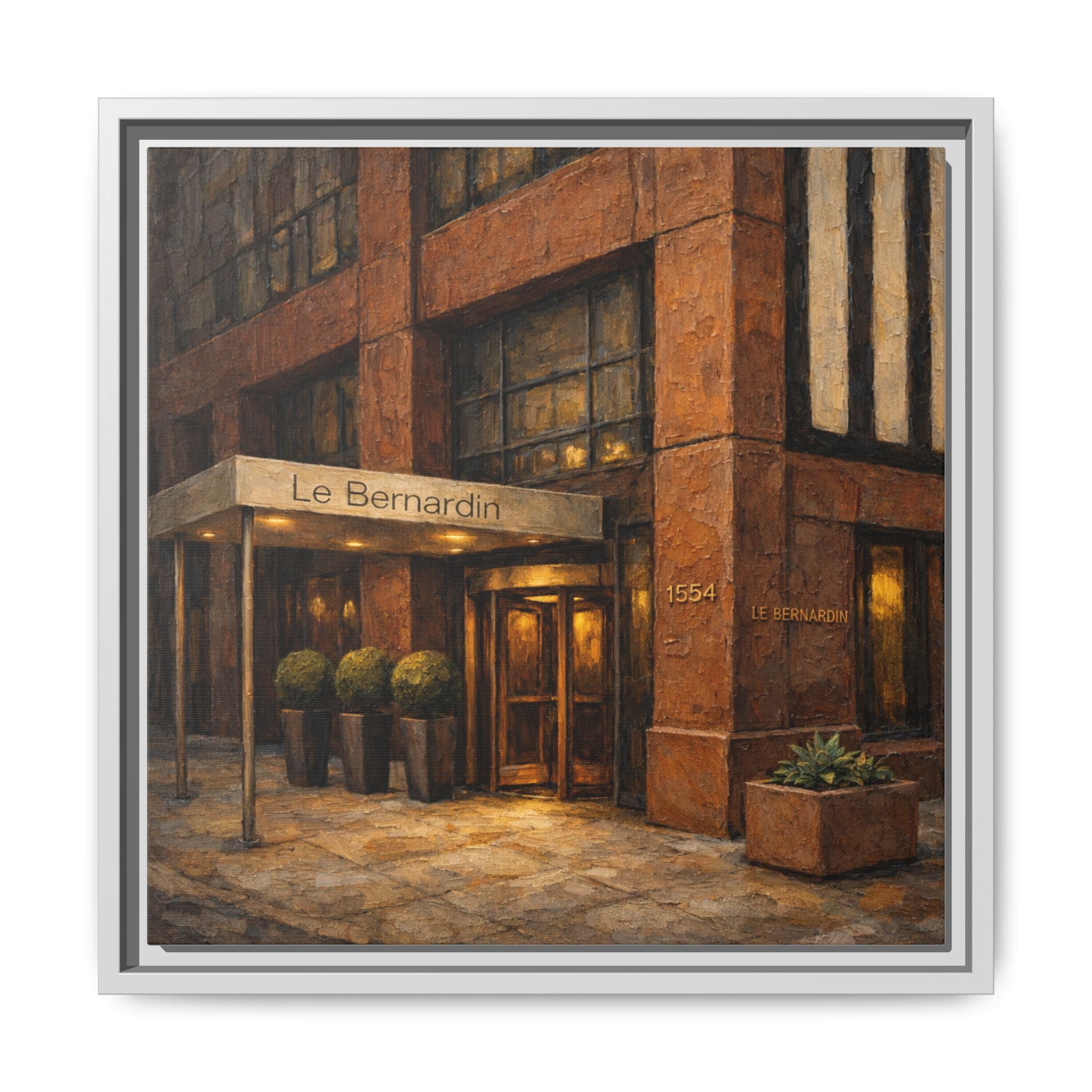 Le Bernardin — Restaurant Print | Matte Canvas + Wooden Frame