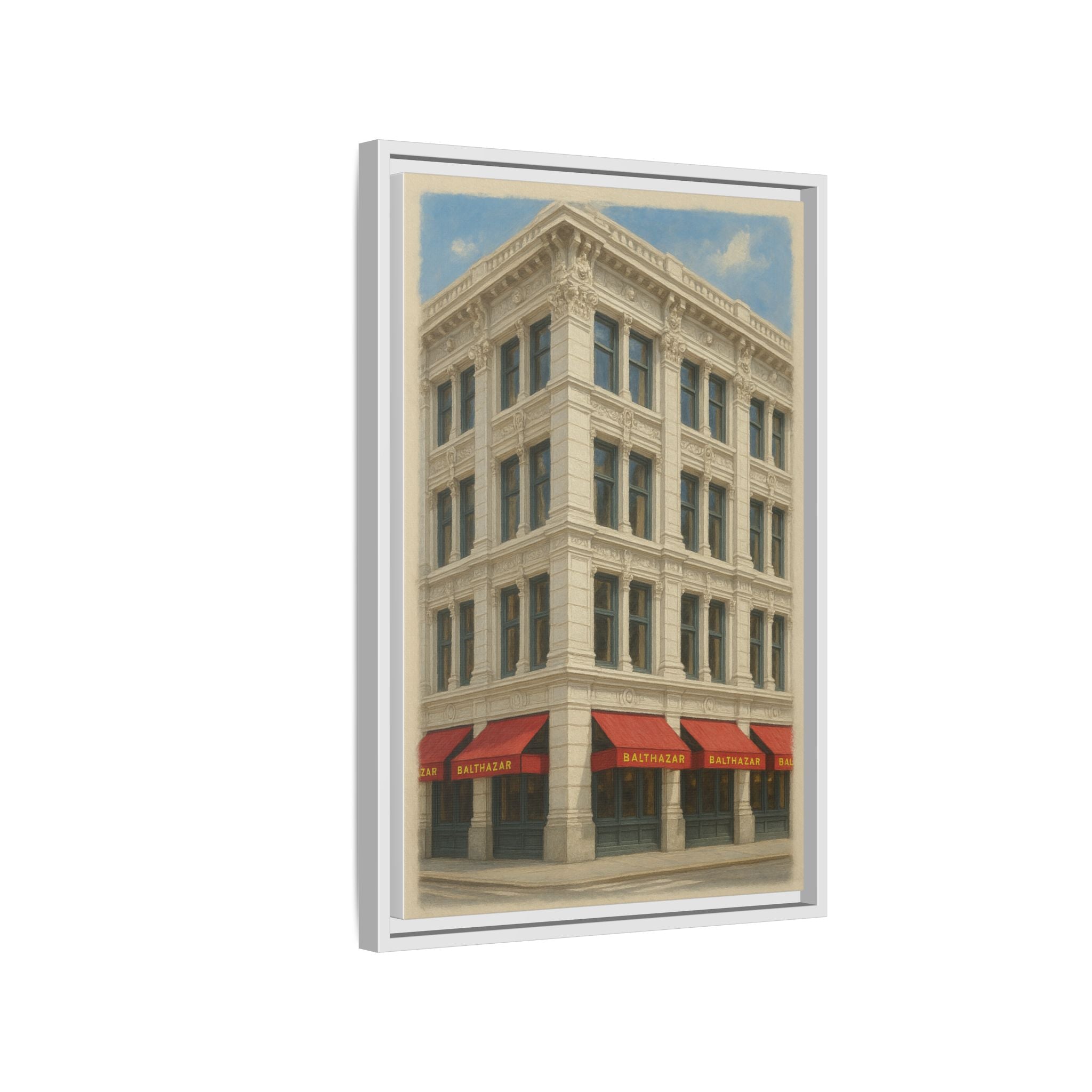 Balthazar Restaurant — Restaurant Print | Matte Canvas + Wooden Frame