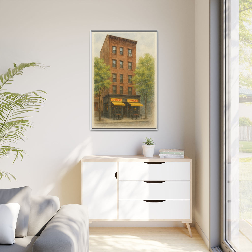 Casa Mono — Restaurant Print | Matte Canvas + Wooden Frame