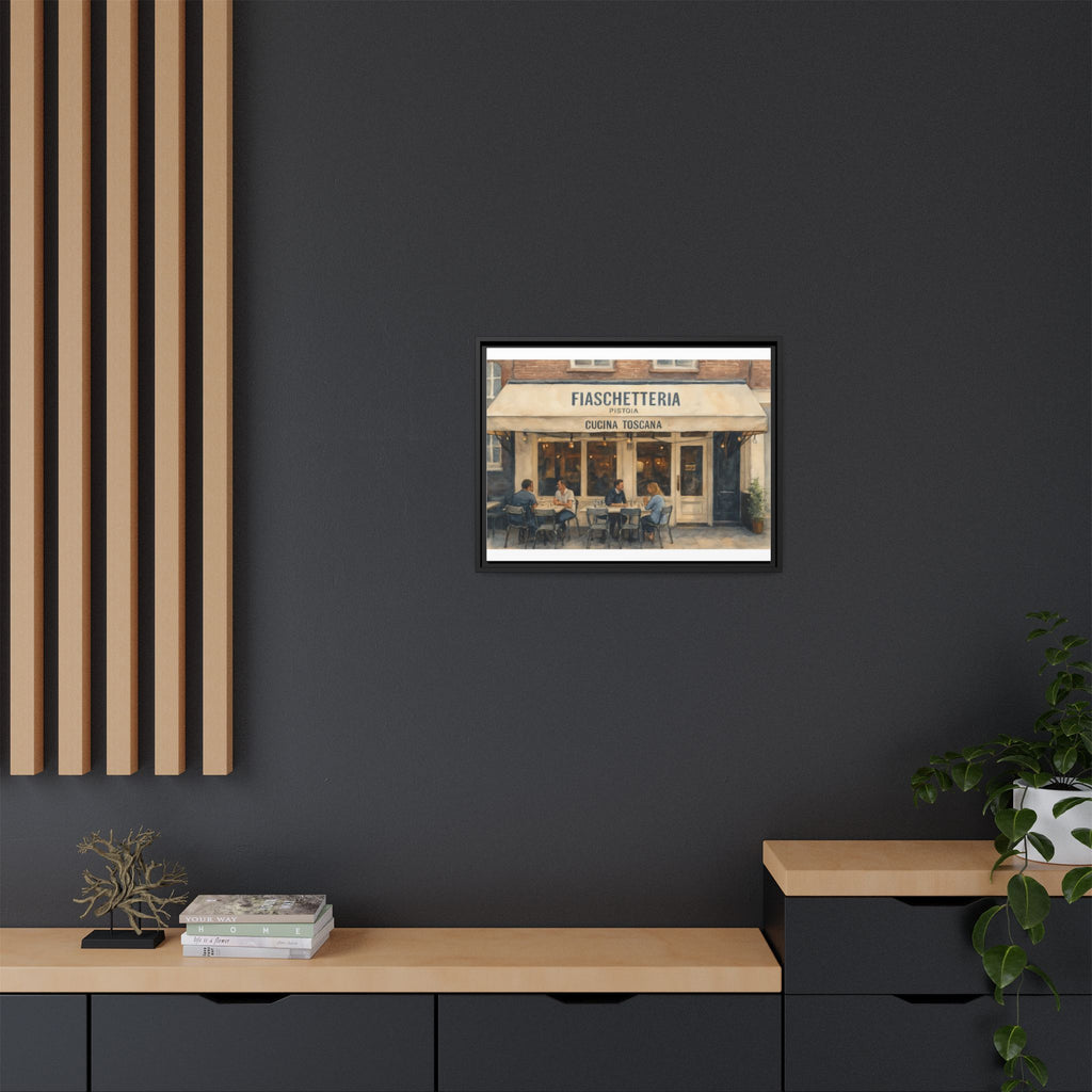 Fiaschetteria Pistoia — Restaurant Print | Matte Canvas + Wooden Frame