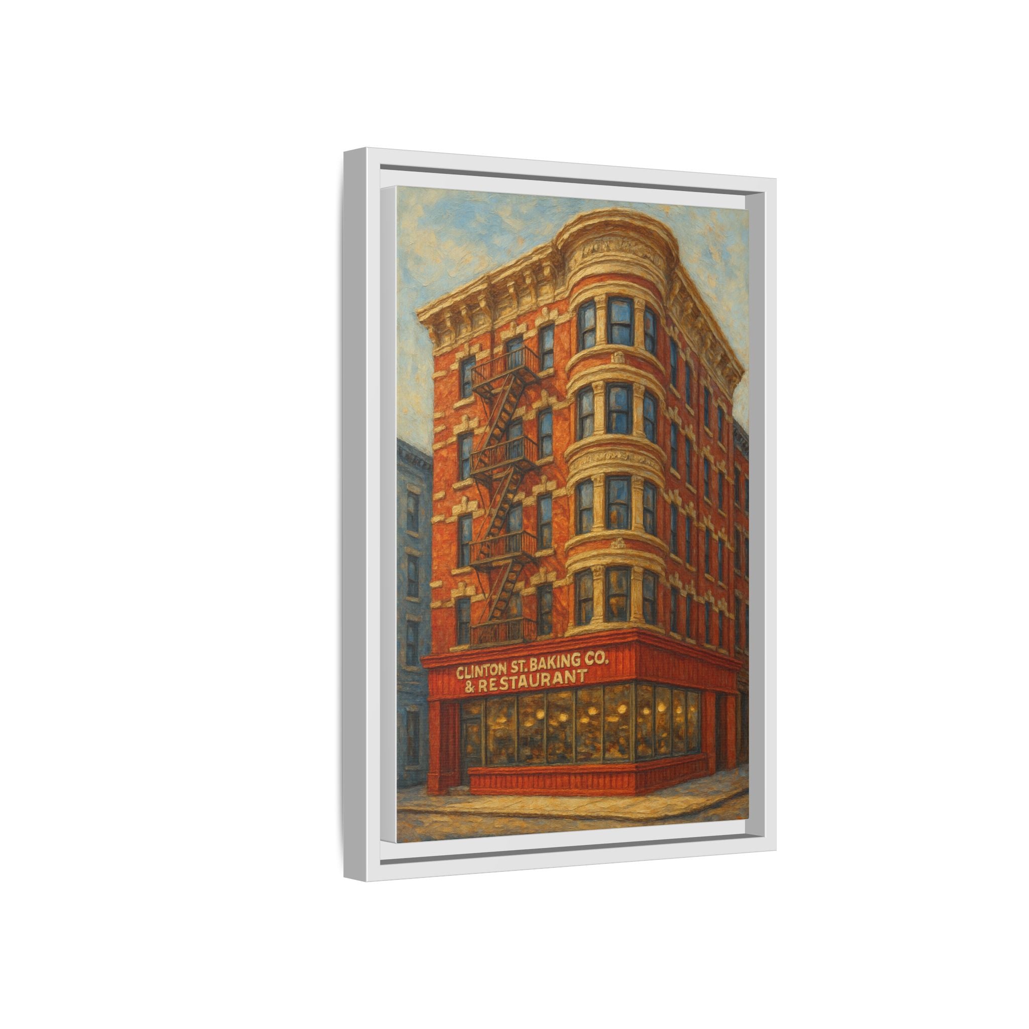 Clinton St. Baking Company — Restaurant Print | Matte Canvas + Wooden Frame