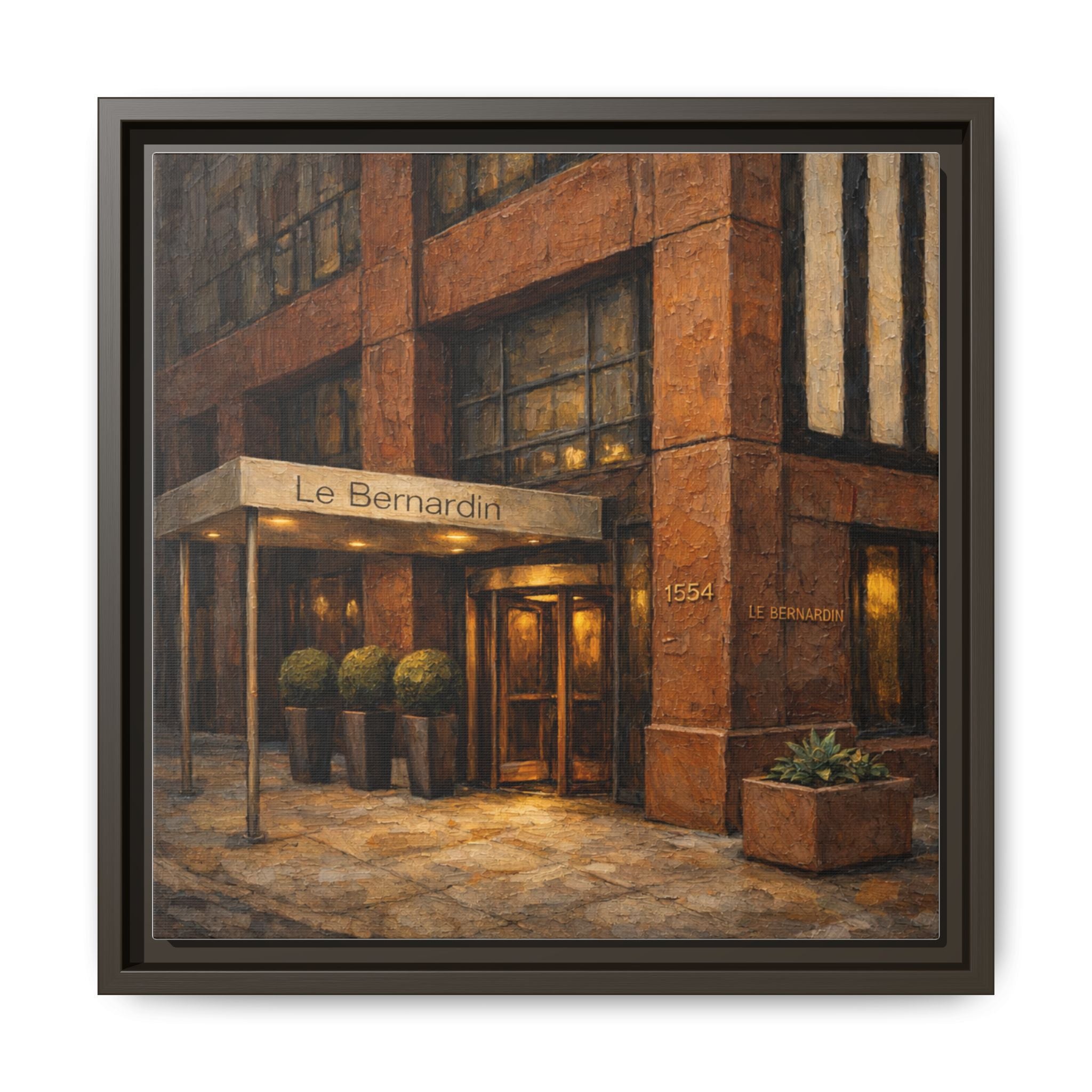 Le Bernardin — Restaurant Print | Matte Canvas + Wooden Frame