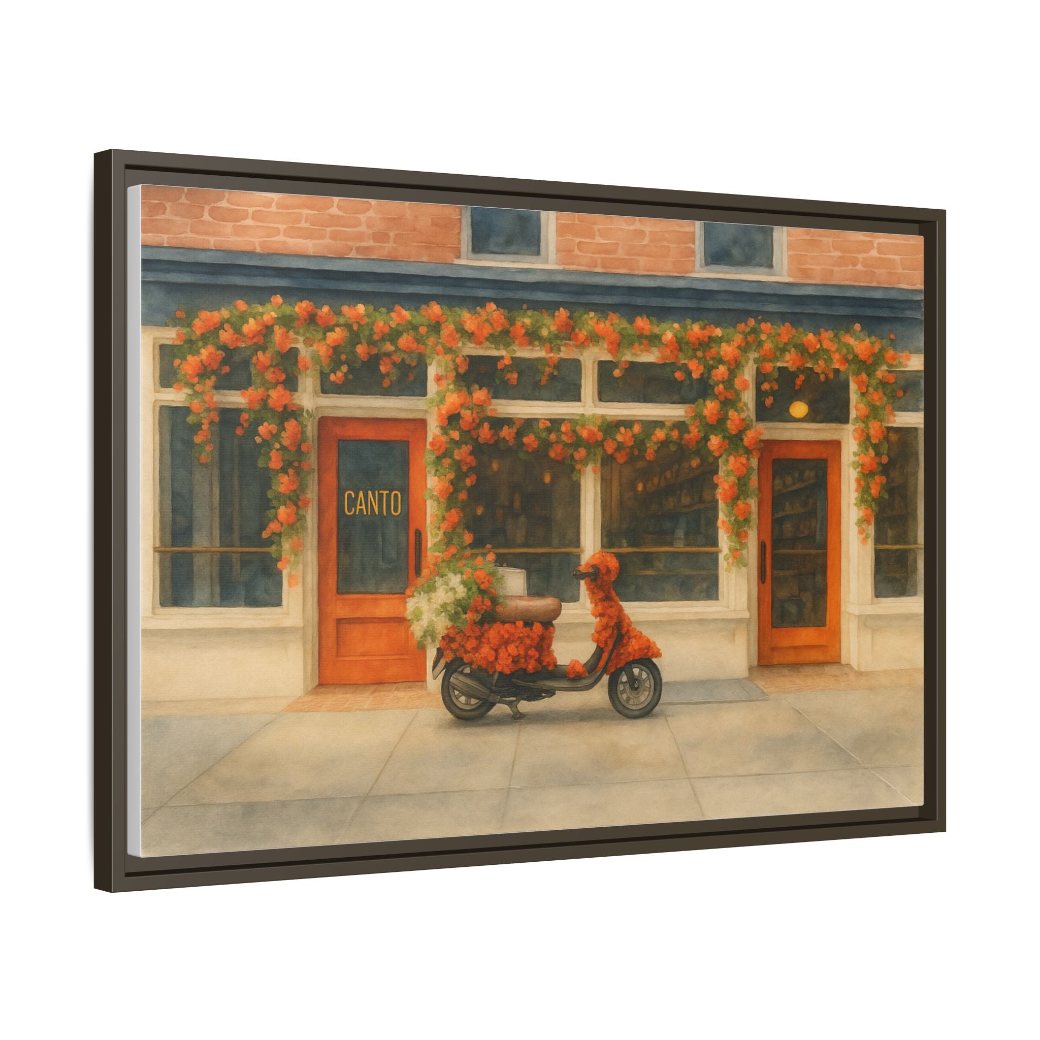 Canto West Village — Restaurant Print | Matte Canvas + Wooden Frame