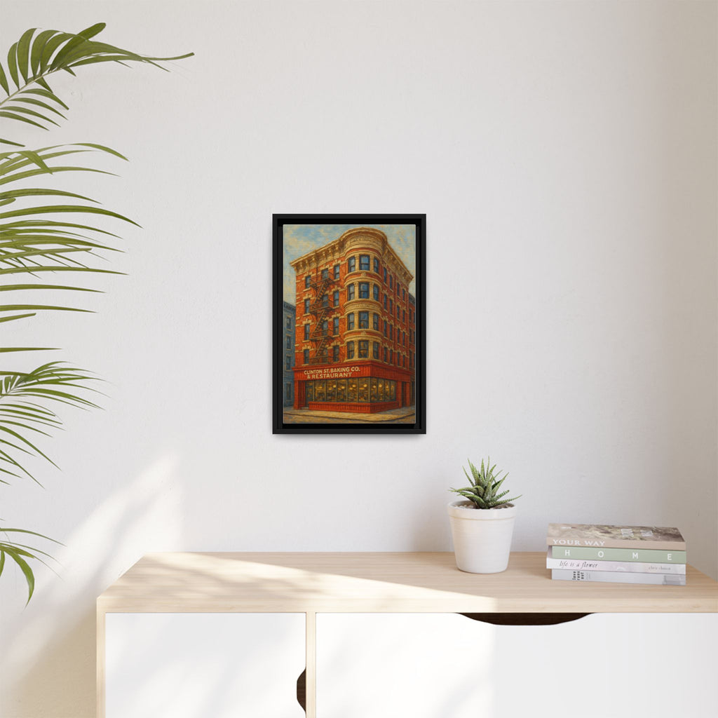 Clinton St. Baking Company — Restaurant Print | Matte Canvas + Wooden Frame