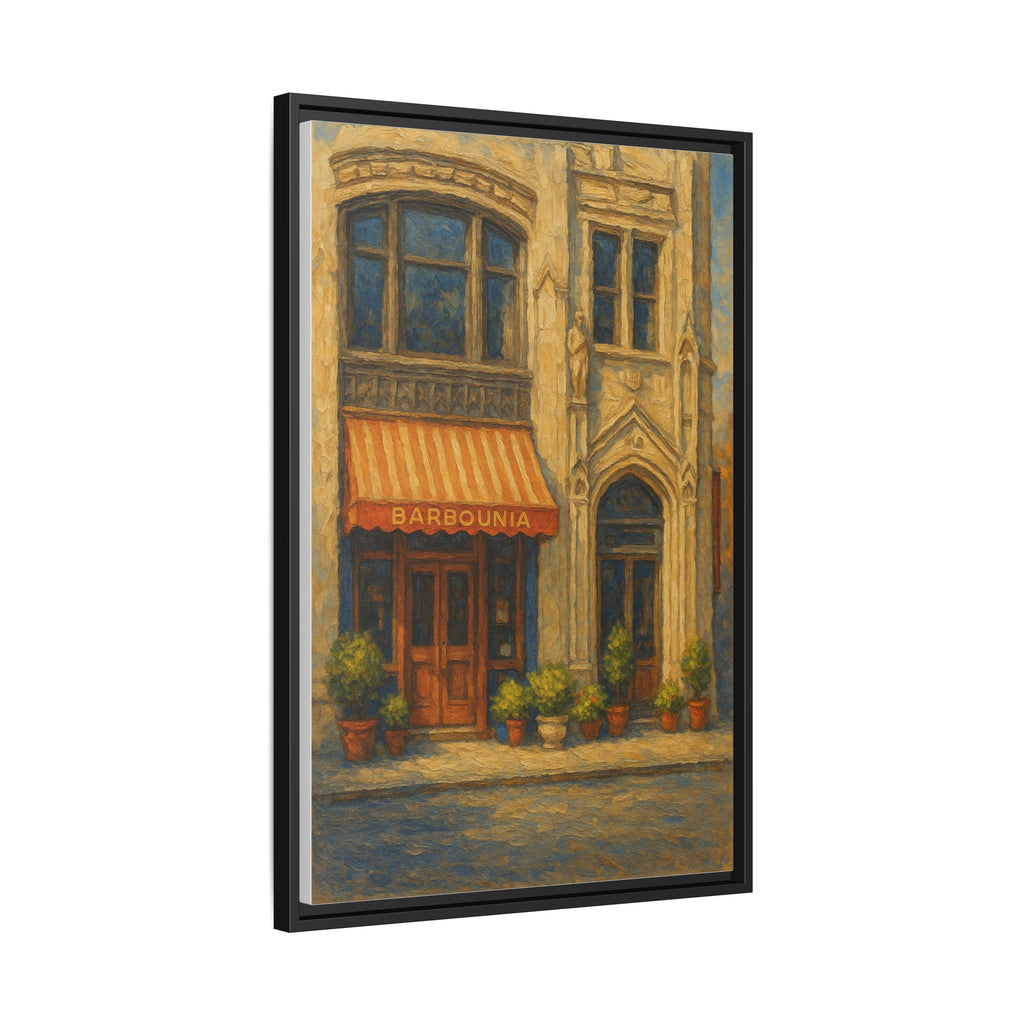 Barbounia vintage restaurant poster framed art print