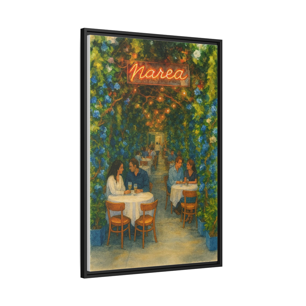 Marea — Restaurant Print | Matte Canvas + Wooden Frame