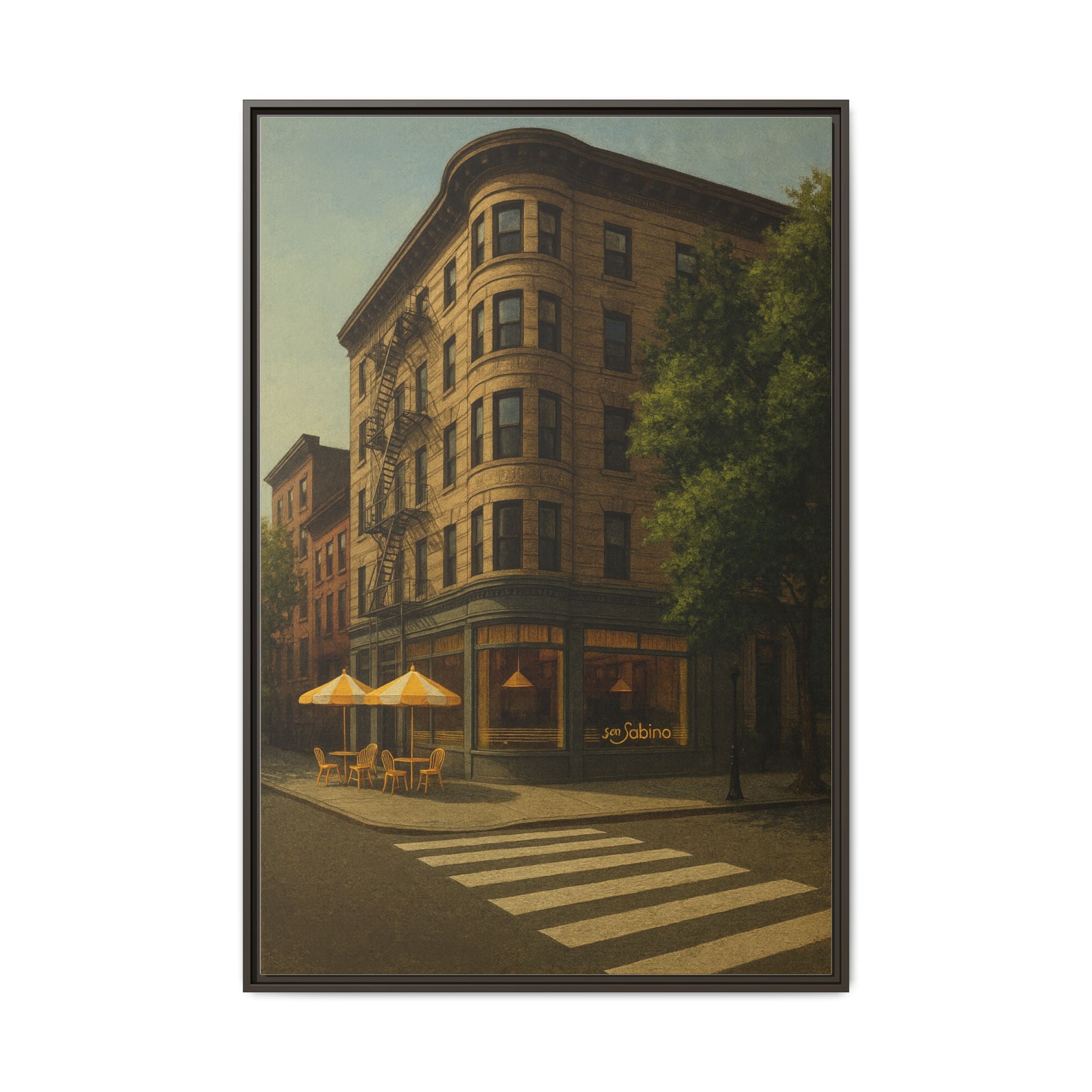 San Sabino Restaurant — Restaurant Print | Matte Canvas + Wooden Frame