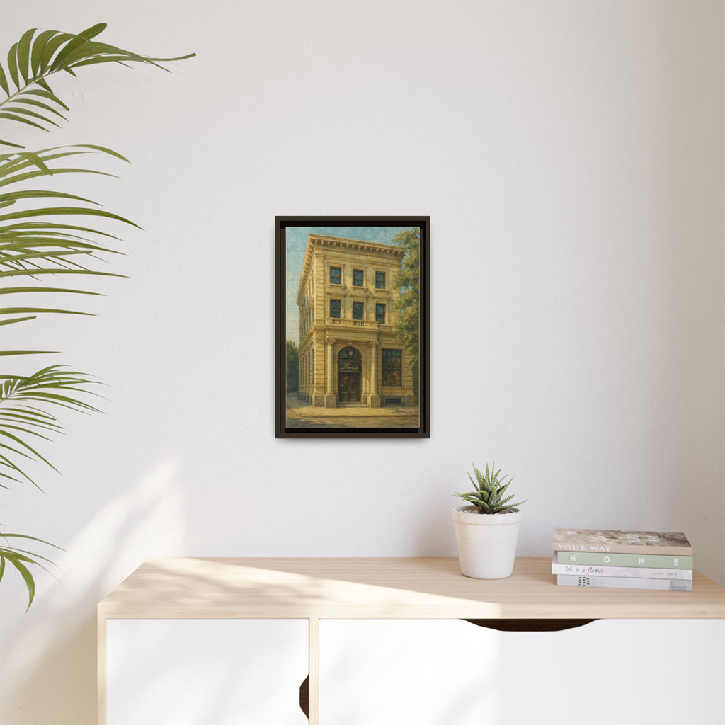 Francie — Restaurant Print | Matte Canvas + Wooden Frame