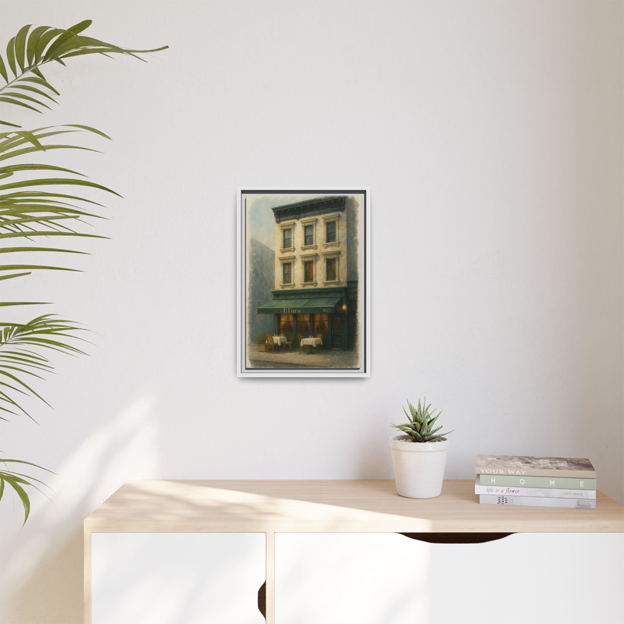 Elios Restaurant — Restaurant Print | Matte Canvas + Wooden Frame
