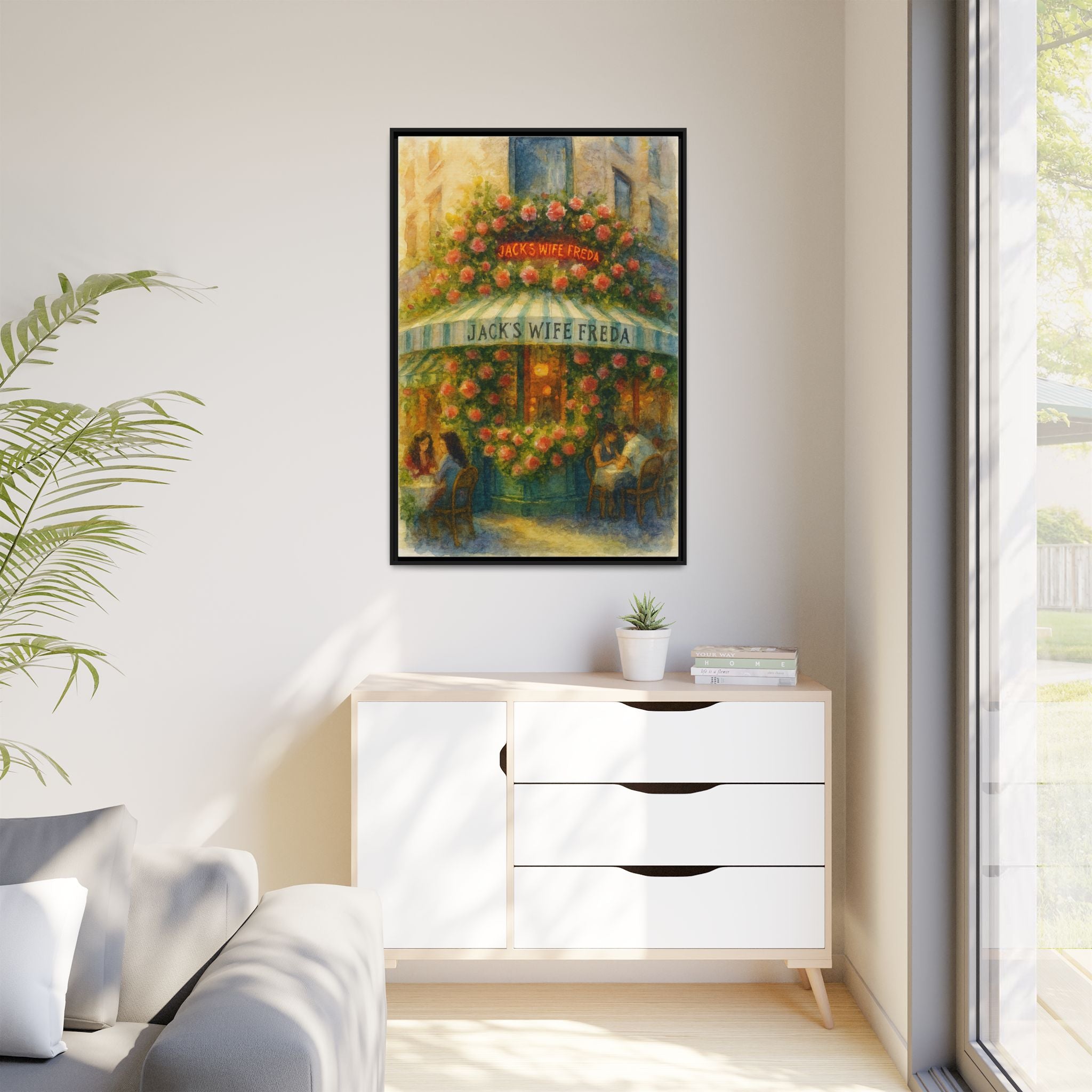 Jack's Wife Freda — Restaurant Print | Matte Canvas + Wooden Frame