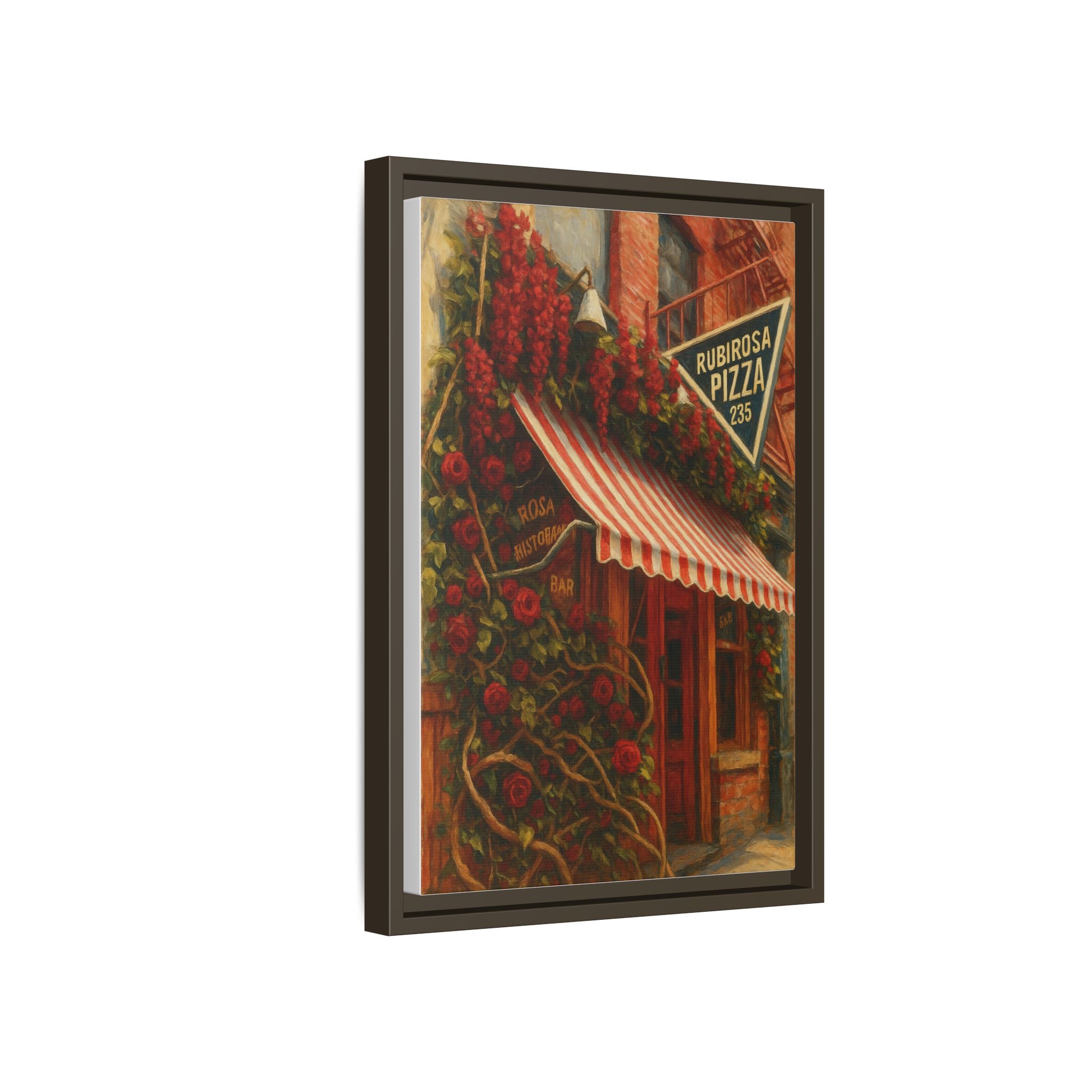 Rubirosa — Restaurant Print | Matte Canvas + Wooden Frame