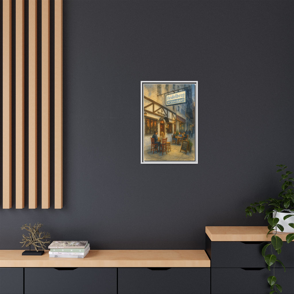 Heidelberg — Restaurant Print | Matte Canvas + Wooden Frame