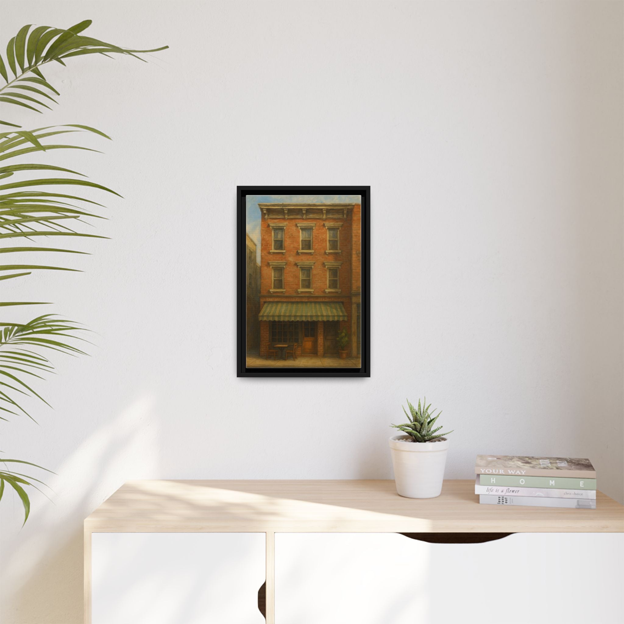 Lucali Pizzeria — Restaurant Print | Matte Canvas + Wooden Frame