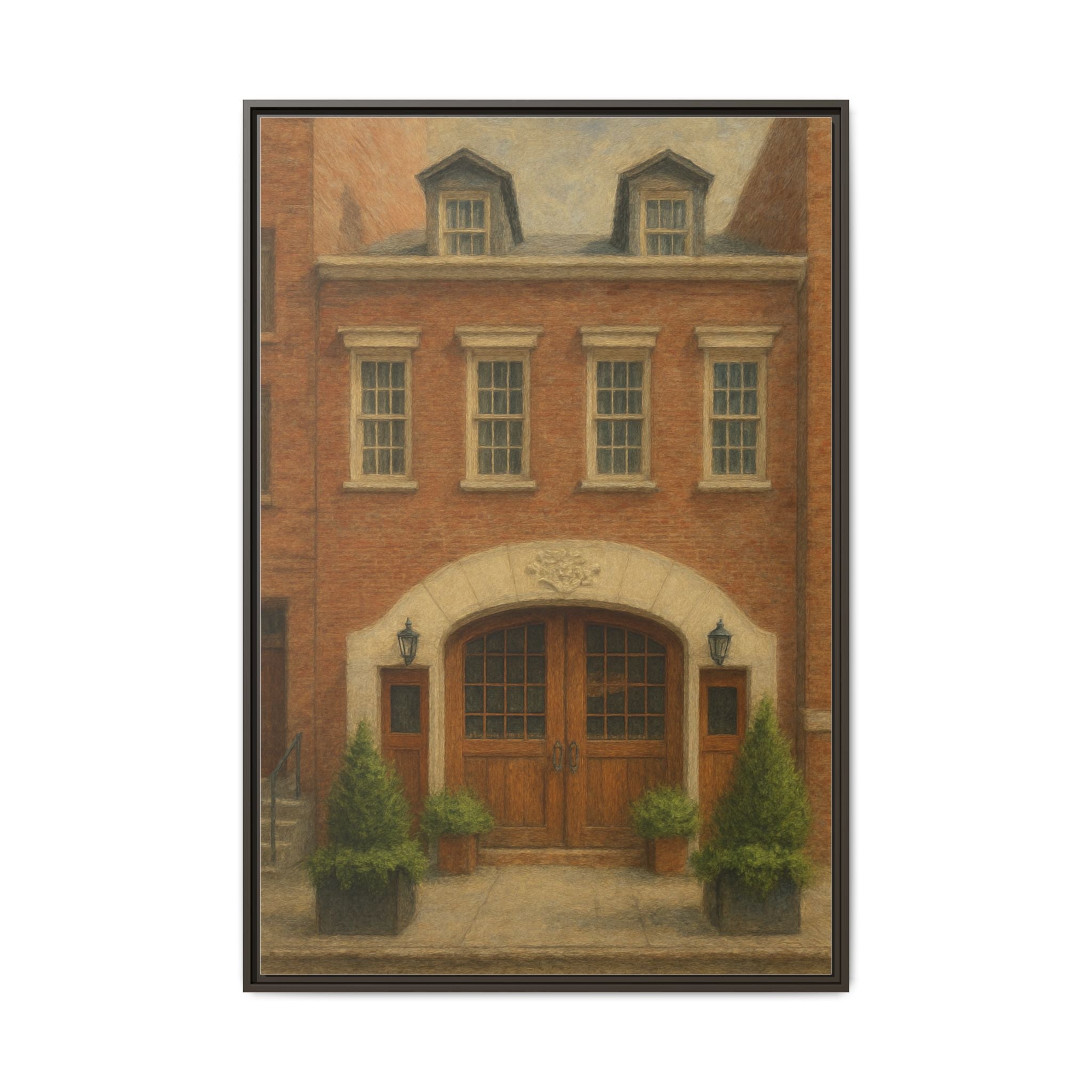 One If By Land, Two If By Sea — Restaurant Print | Matte Canvas + Wooden Frame