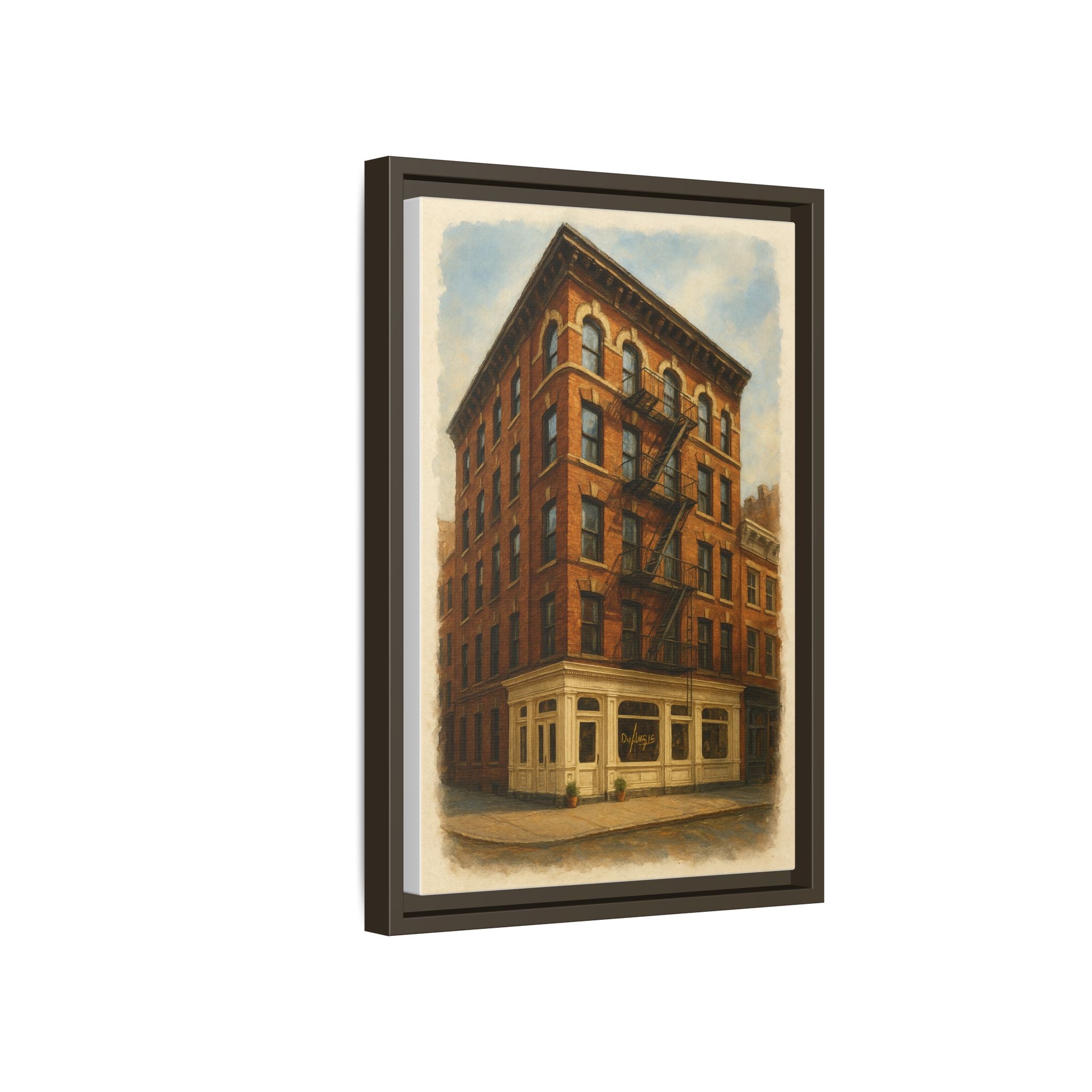 Don Angie — Restaurant Print | Matte Canvas + Wooden Frame