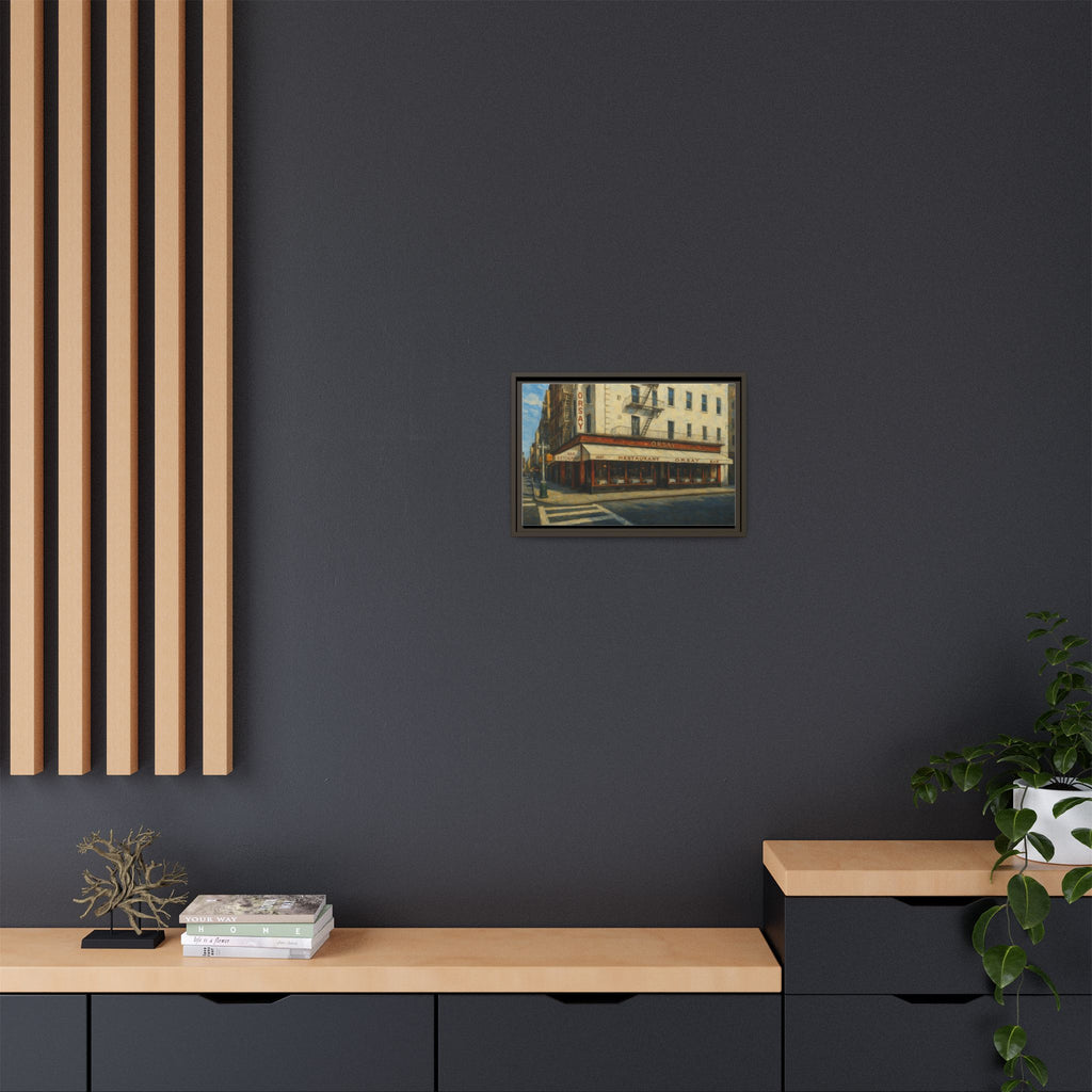 Orsay — Restaurant Print | Matte Canvas + Wooden Frame