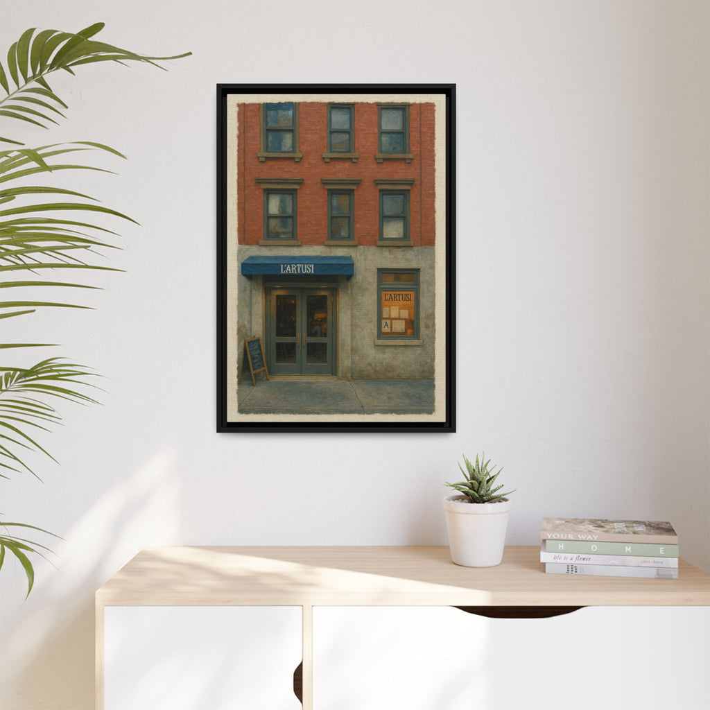 L'Artusi — Restaurant Print | Matte Canvas + Wooden Frame