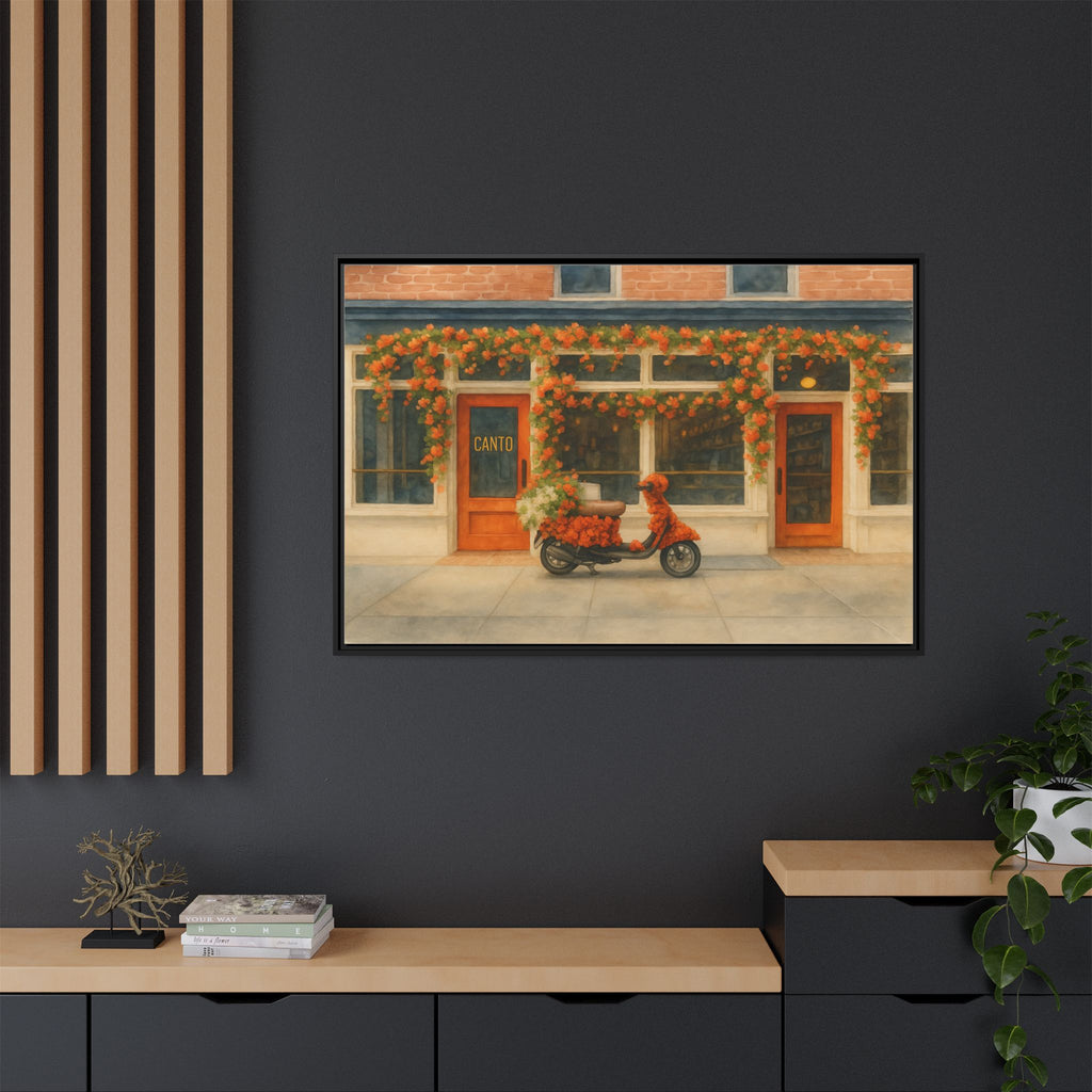 Canto West Village — Restaurant Print | Matte Canvas + Wooden Frame