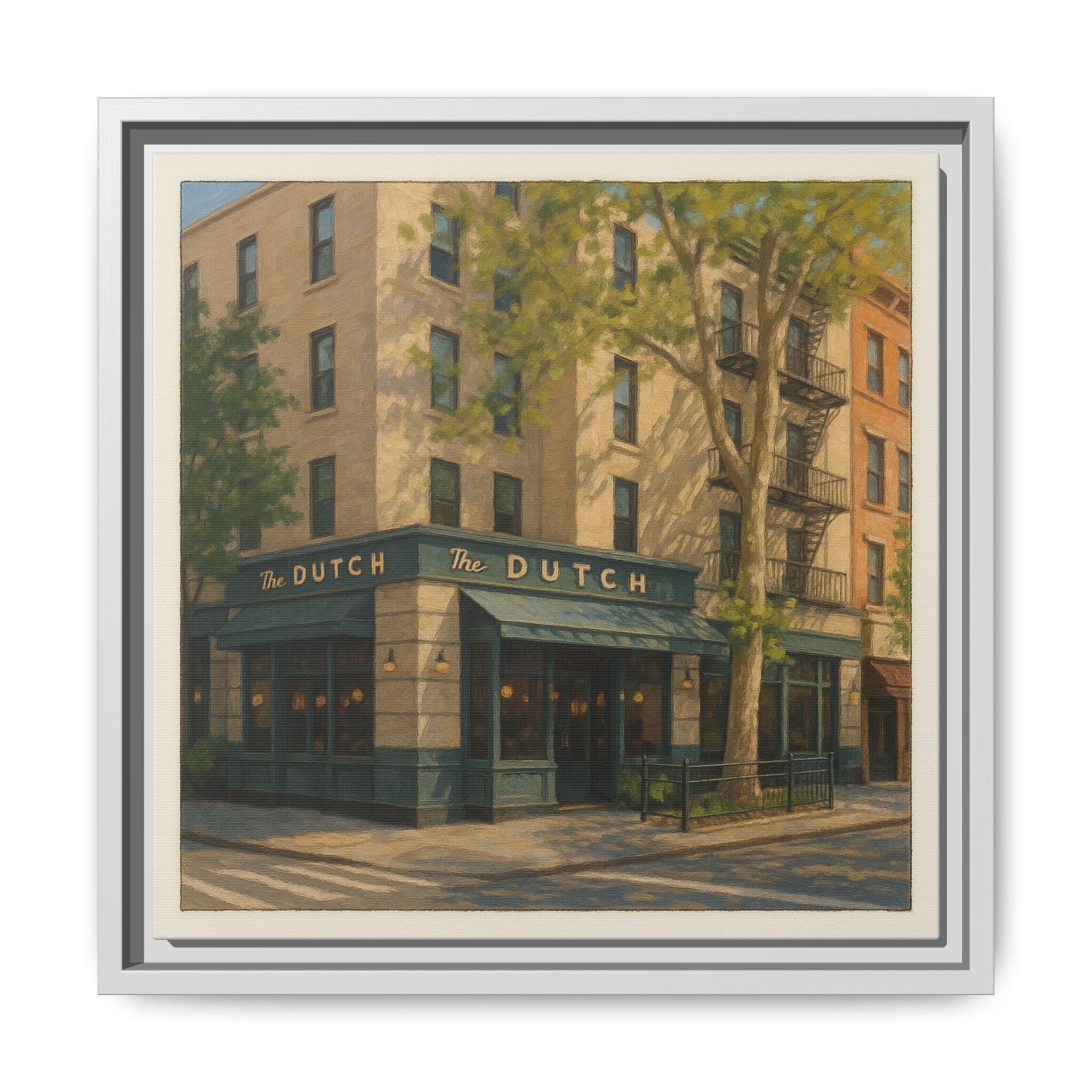The Dutch — Restaurant Print | Matte Canvas + Wooden Frame