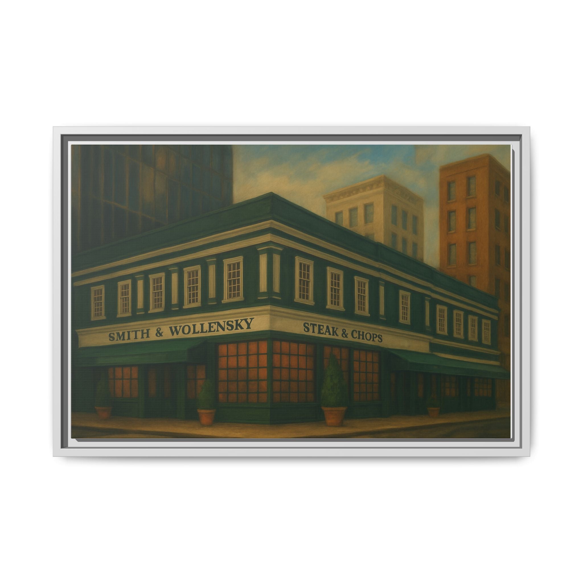 Smith and Wollensky — Restaurant Print | Matte Canvas + Wooden Frame