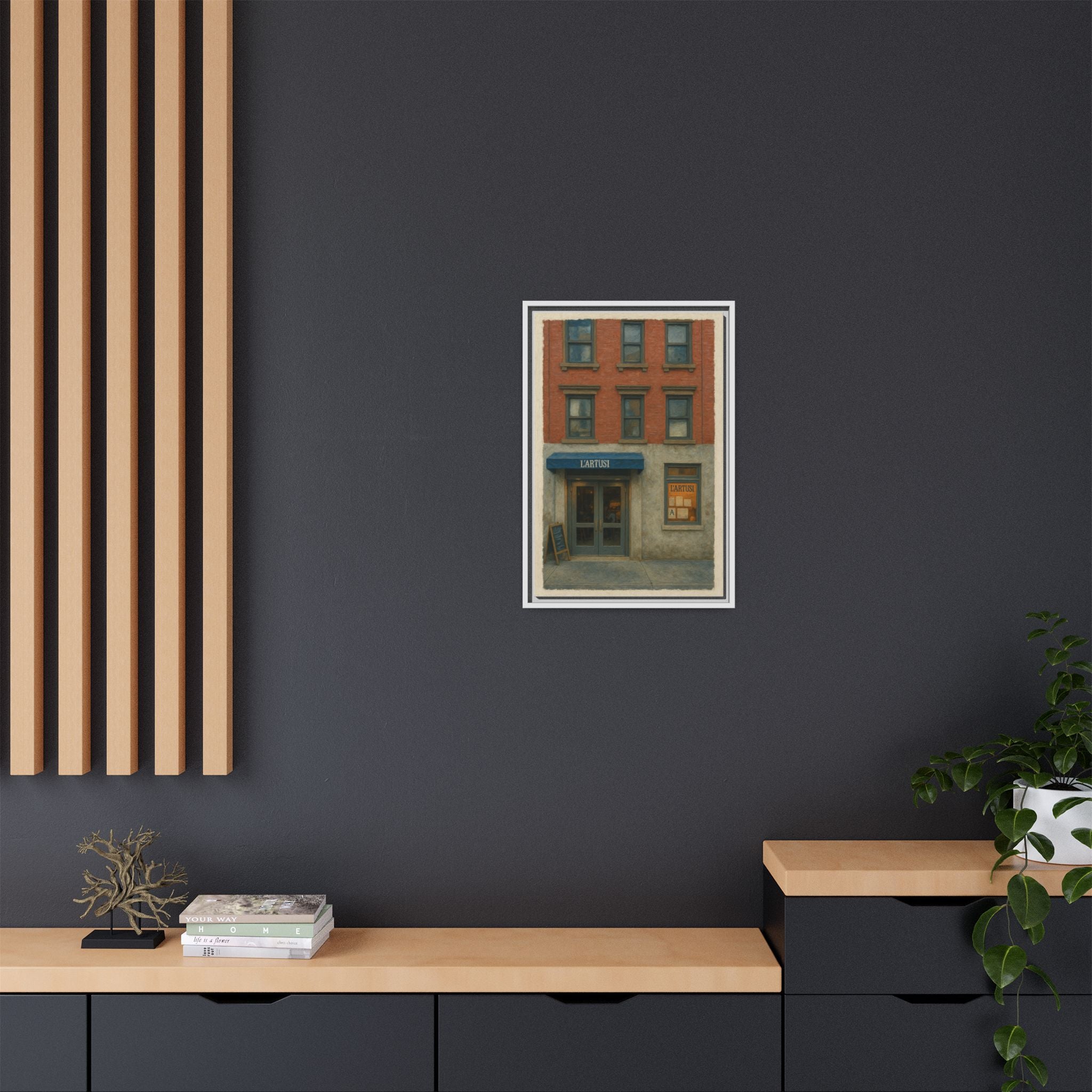 L'Artusi — Restaurant Print | Matte Canvas + Wooden Frame